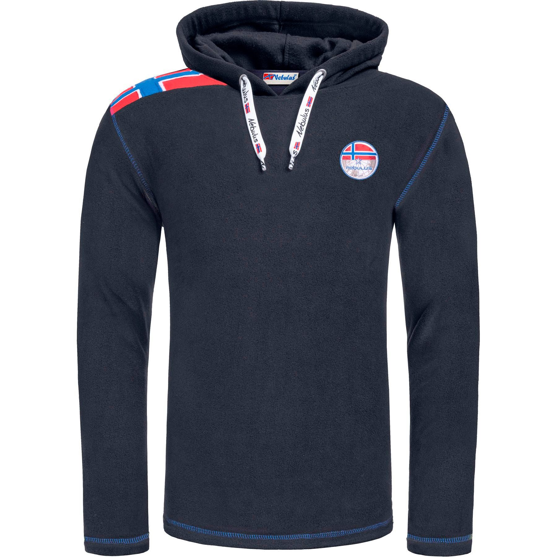 Nebulus Hoodie FILE, P6691 - Herren, schwarz-kobalt, XXL günstig online kaufen