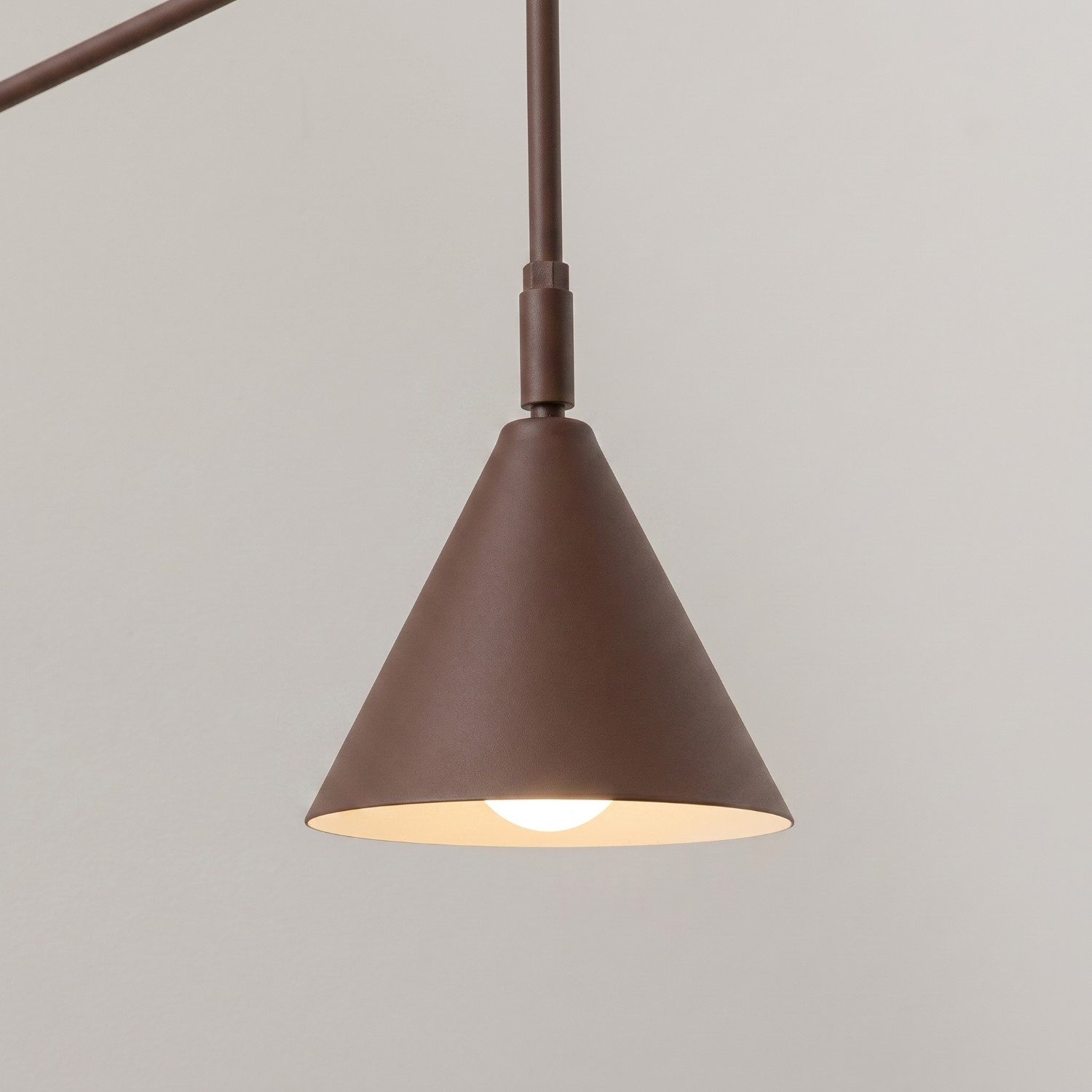 SOLLUX lighting Wandleuchte Wandleuchte NOX 1 braun mit Schalter, Nicht enthalten – Bild 4 von 5