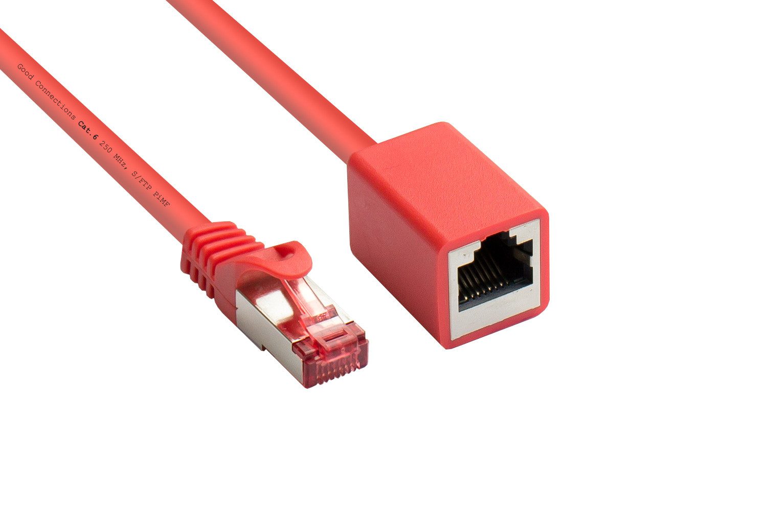 GOOD CONNECTIONS Patchkabel Ethernet Netzwerkkabel, RJ45 Buchse gerade, RJ45 Stecker gerade (50 cm)