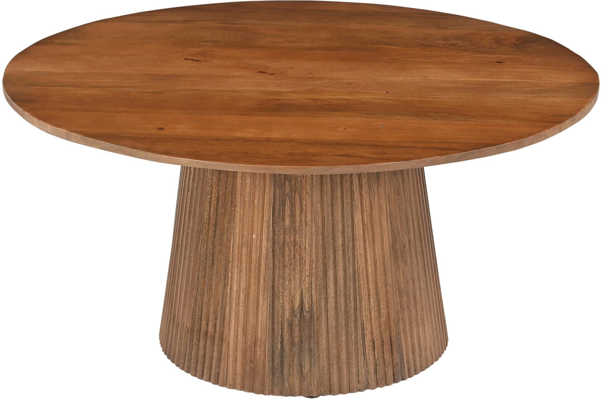 SIT Couchtisch MANGO NATURAL, mit Sockelfuß im Lamellendesign