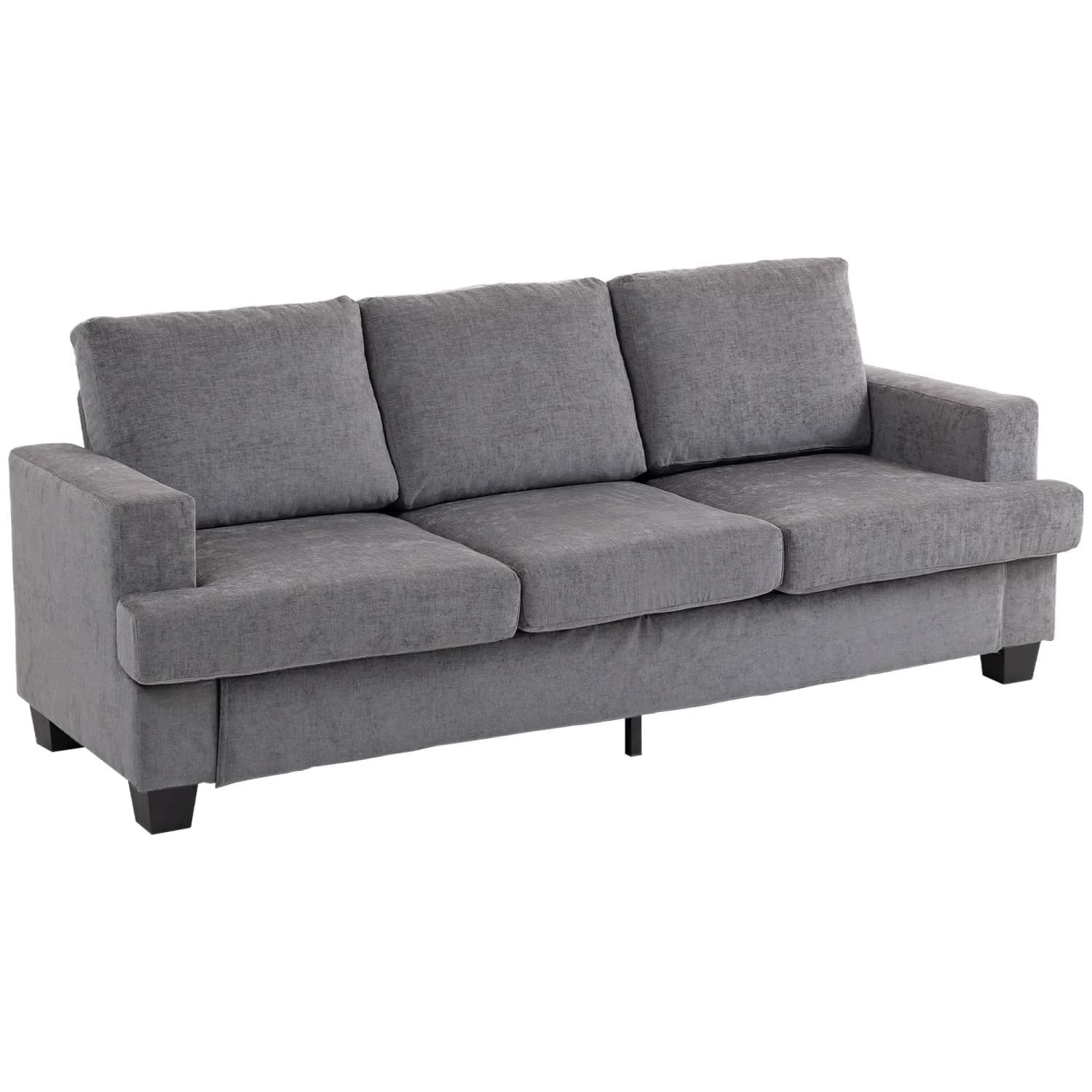 autolock Sofa 3-Sitzer-Sofa,Wohnzimmersofa,Stoffbezug,Stahlrahmen,Polstersofa