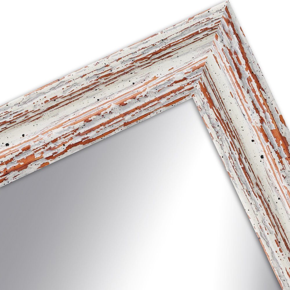 WANDStyle Wandspiegel H740, Weiß, aus Massivholz günstig online kaufen