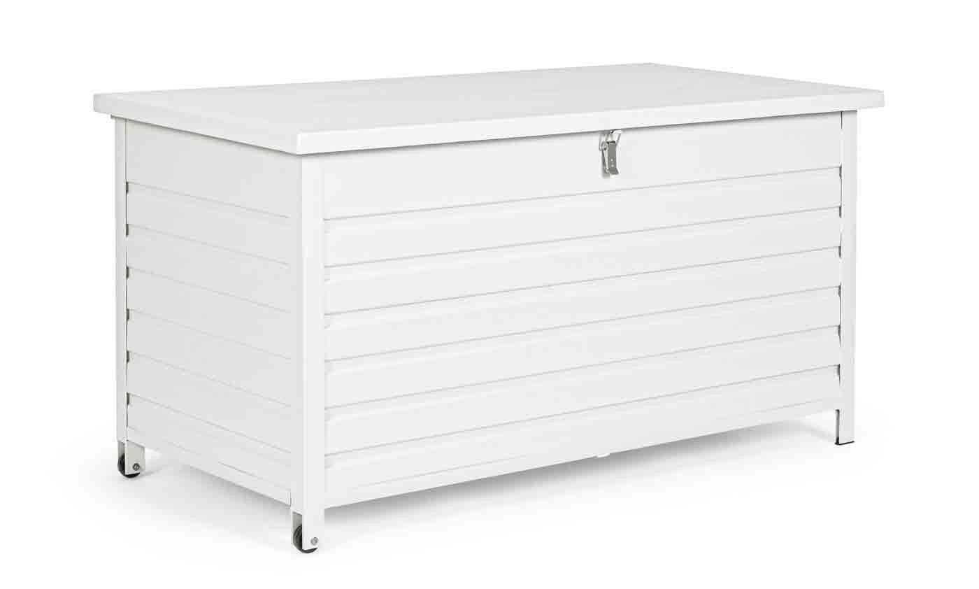 Feeling4Home Gartenbox Atlantic aus Aluminium 141 cm, Weiß