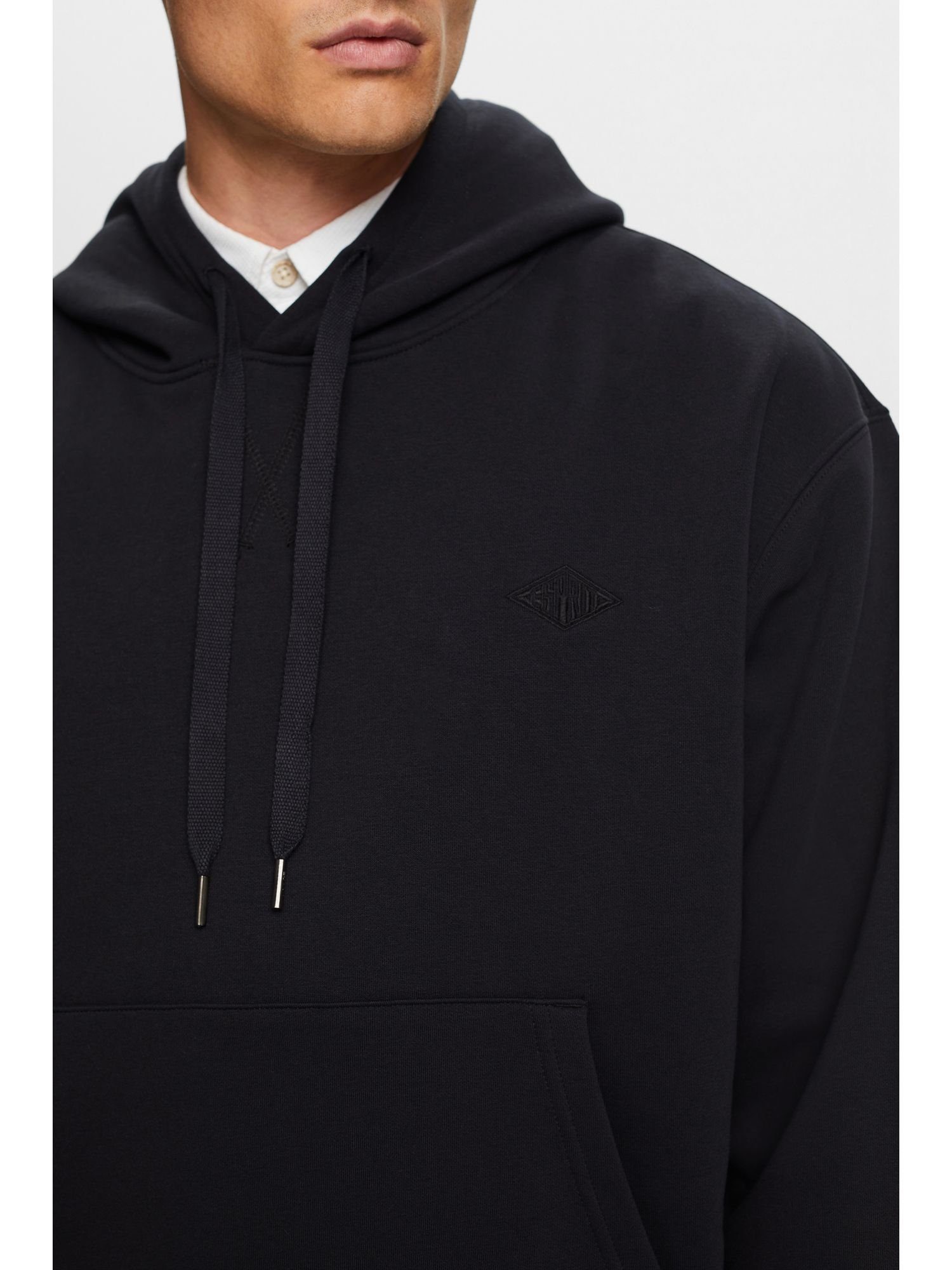 Sweat-Hoodie mit Sweatshirt (1-tlg) Logostickerei BLACK Esprit