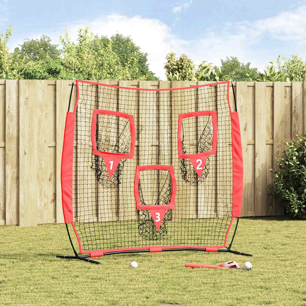 vidaXL Baseball Baseball-Übungsnetz Schwarz 214,5 x 89,5 x 181 cm Polyester (1-St)