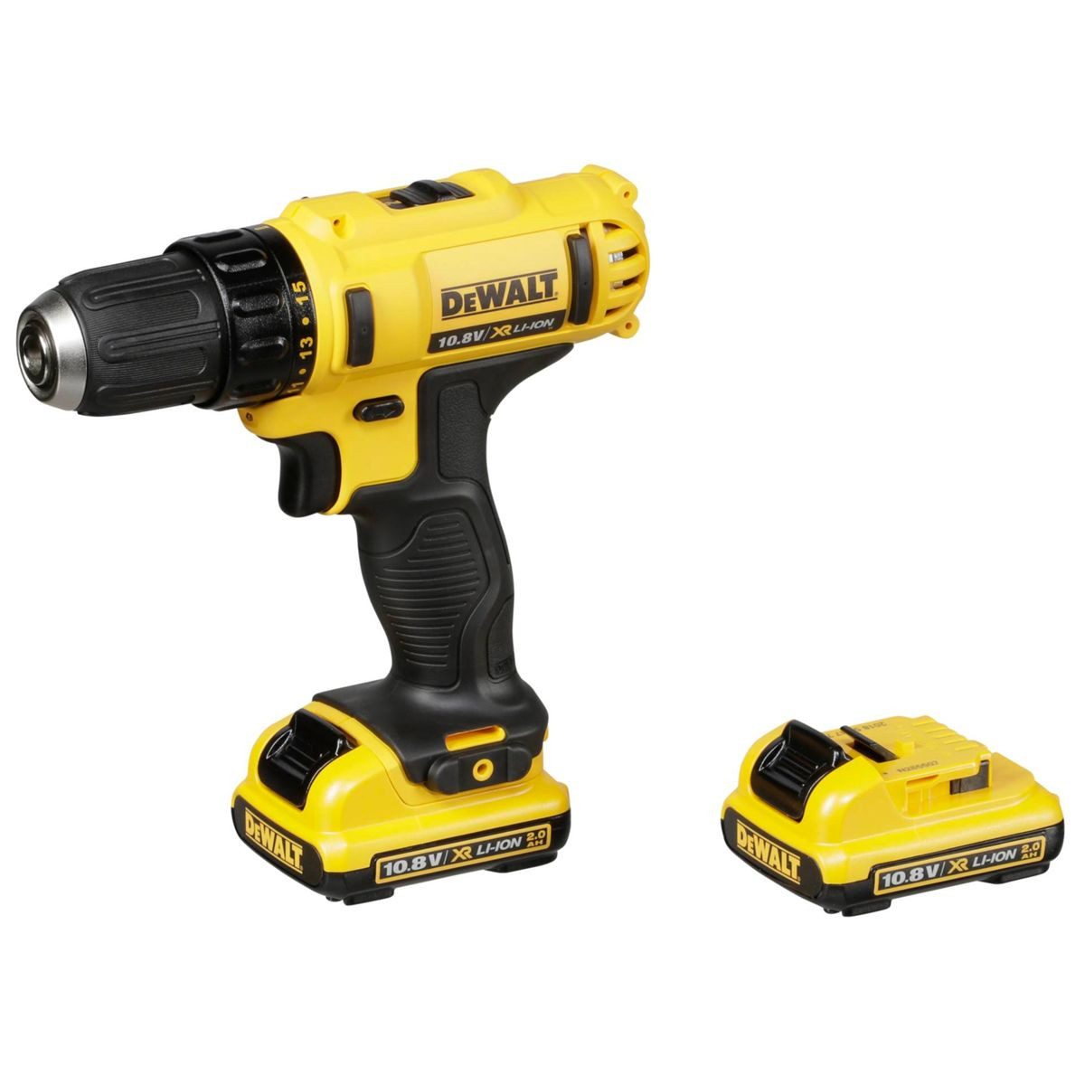 DeWalt Bohrschrauber DCD710D2-QW 10,8V 2x 2 Ah Akku-Bohrschrauber