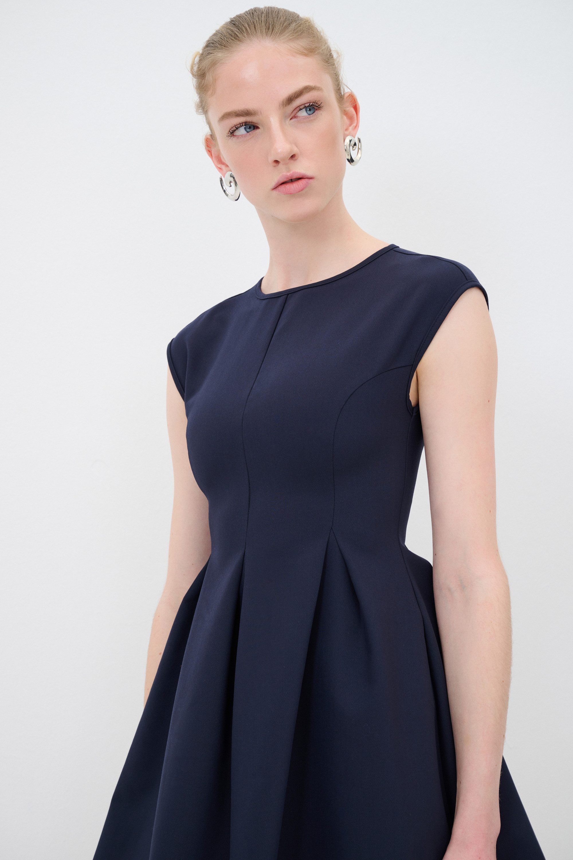 adL Sommerkleid Plissiertes Minikleid