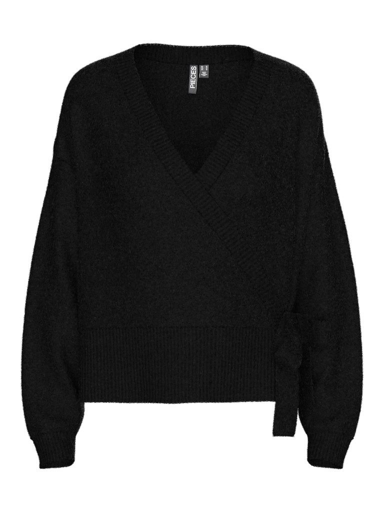 pieces Strickjacke PCMALOU LS WRAP KNIT CARDIGAN NOOS