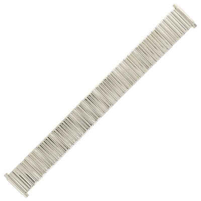 MARBURGER Uhrenarmband 18, 19, 20, 21, 22mm Edelstahl XL Extra Lang Silber Flexband