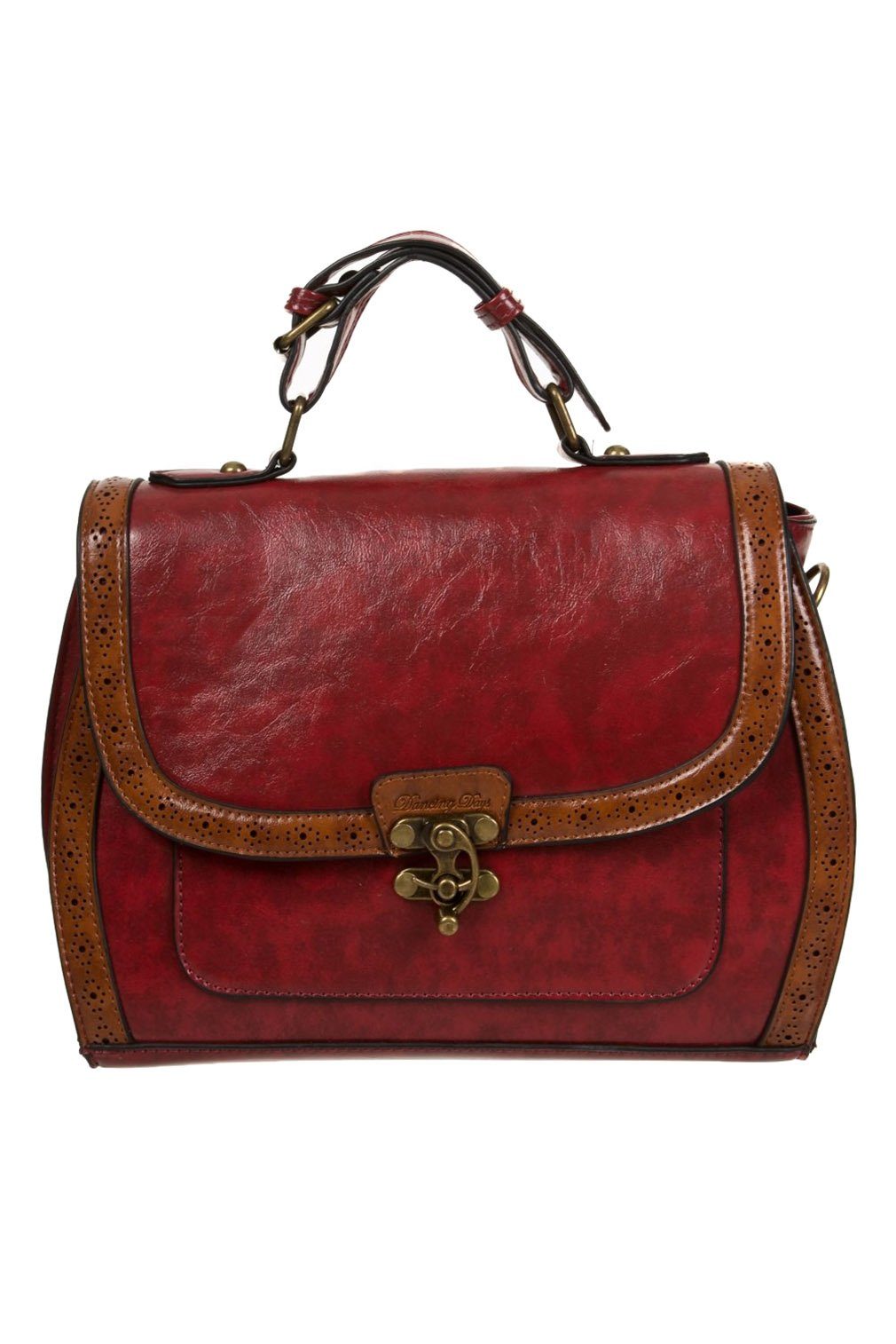 Banned Schultertasche Stevie Rot, Verstellbarer Schultergurt