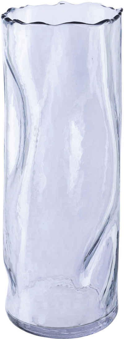Leonique Tischvase Blumenvase Caline (1 St), Vase aus Glas, im Crunch-Design, Höhe ca. 30 cm