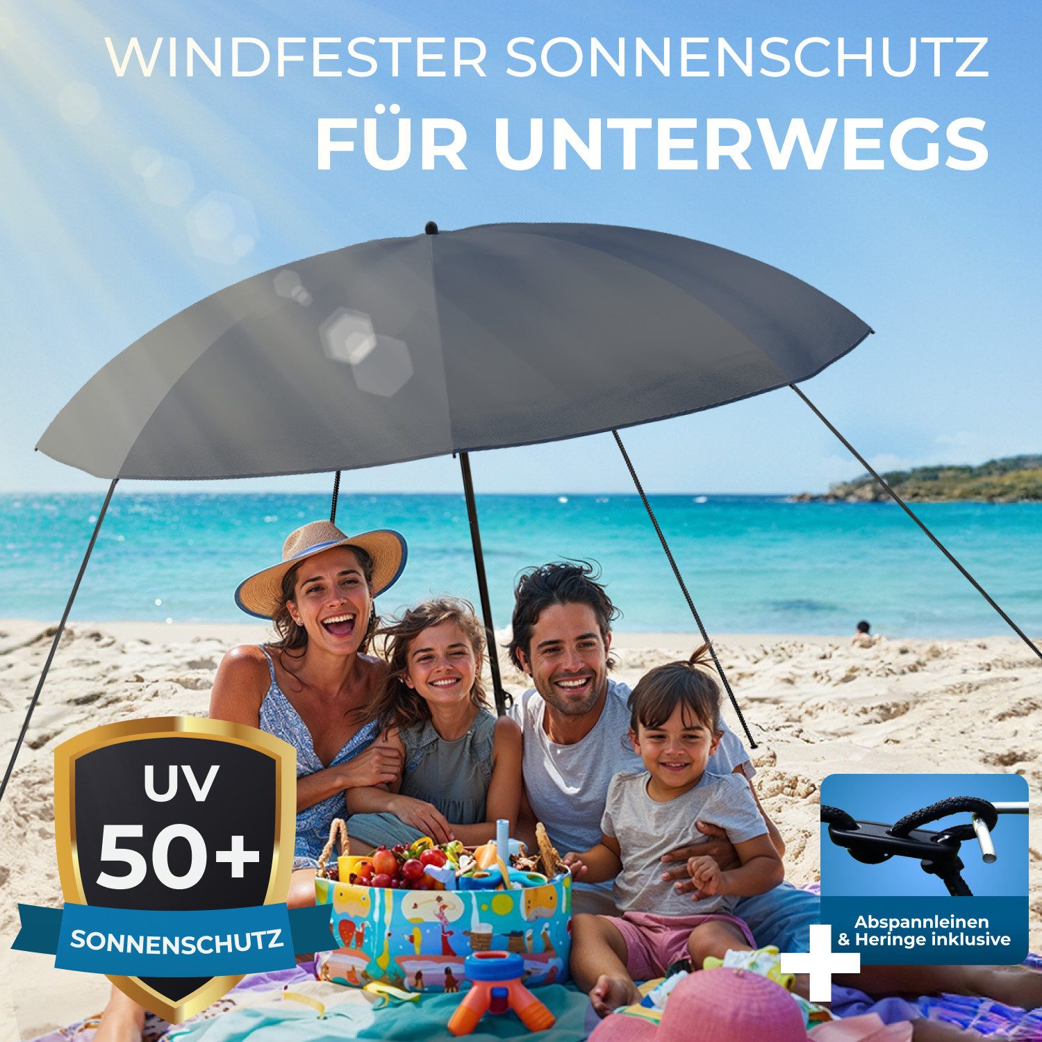 Styngard Sonnenschirm Reise Sonnenschirm Nizza, LxB: günstig online kaufen