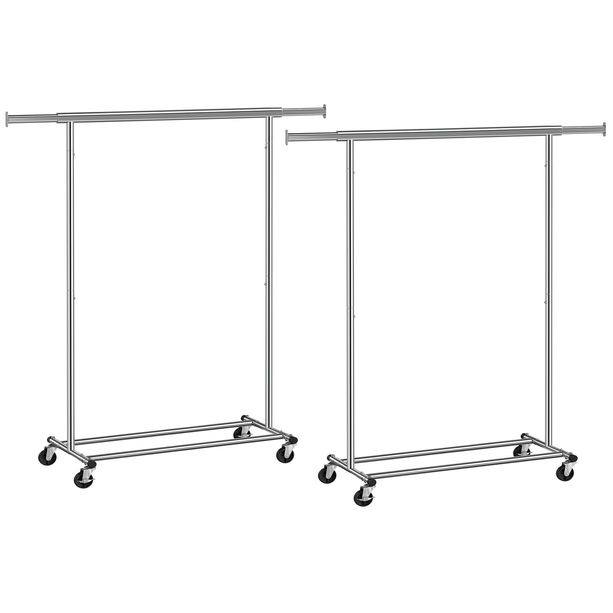 SONGMICS Kleiderständer, Garderobenständer, Kleiderstange, 2er Set, auszieh günstig online kaufen