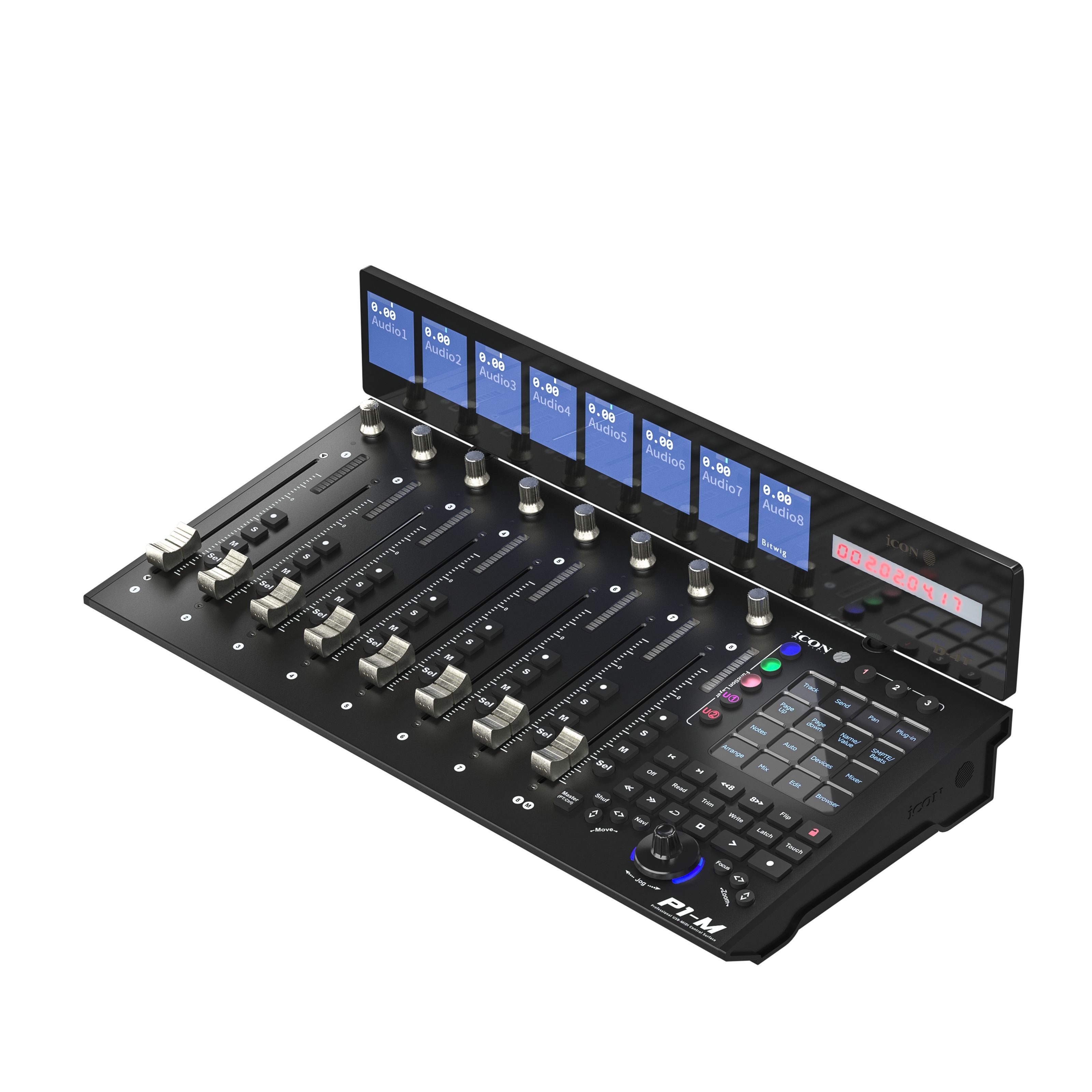 iCON Pro Audio Mischpult, (Hardware Controller, DAW Controller), P1-M/D4-T Display Bundle - DAW Controller
