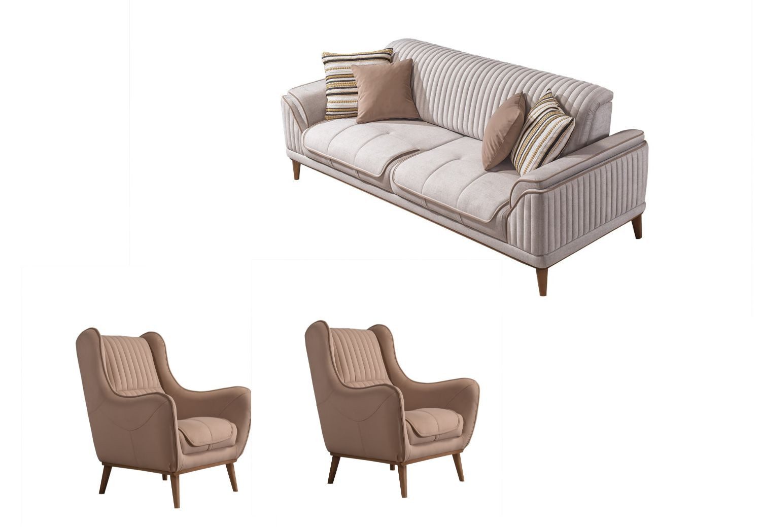 Villa Möbel Polstergarnitur Bond, (Set, 3-tlg), günstig online kaufen