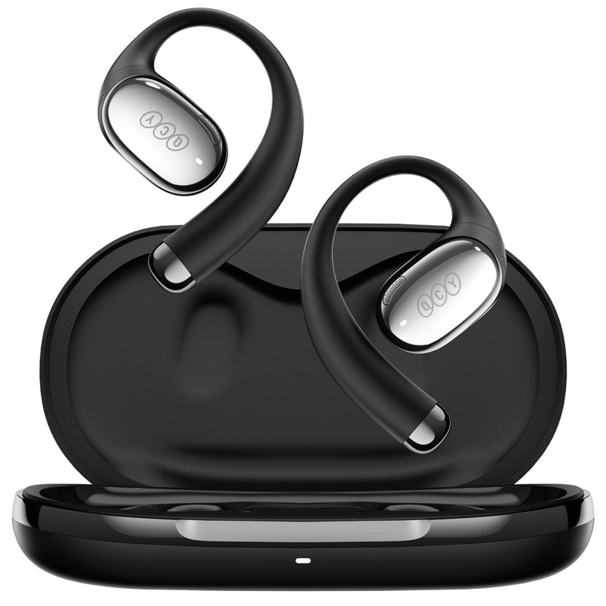 QCY Crossky Bluetooth-Kopfhörer (Sprachassistenten kompatibel, Bluetooth, Offene OWS Ohrhörer mit Ohrhaken und LDAC Hi-Res Audio)