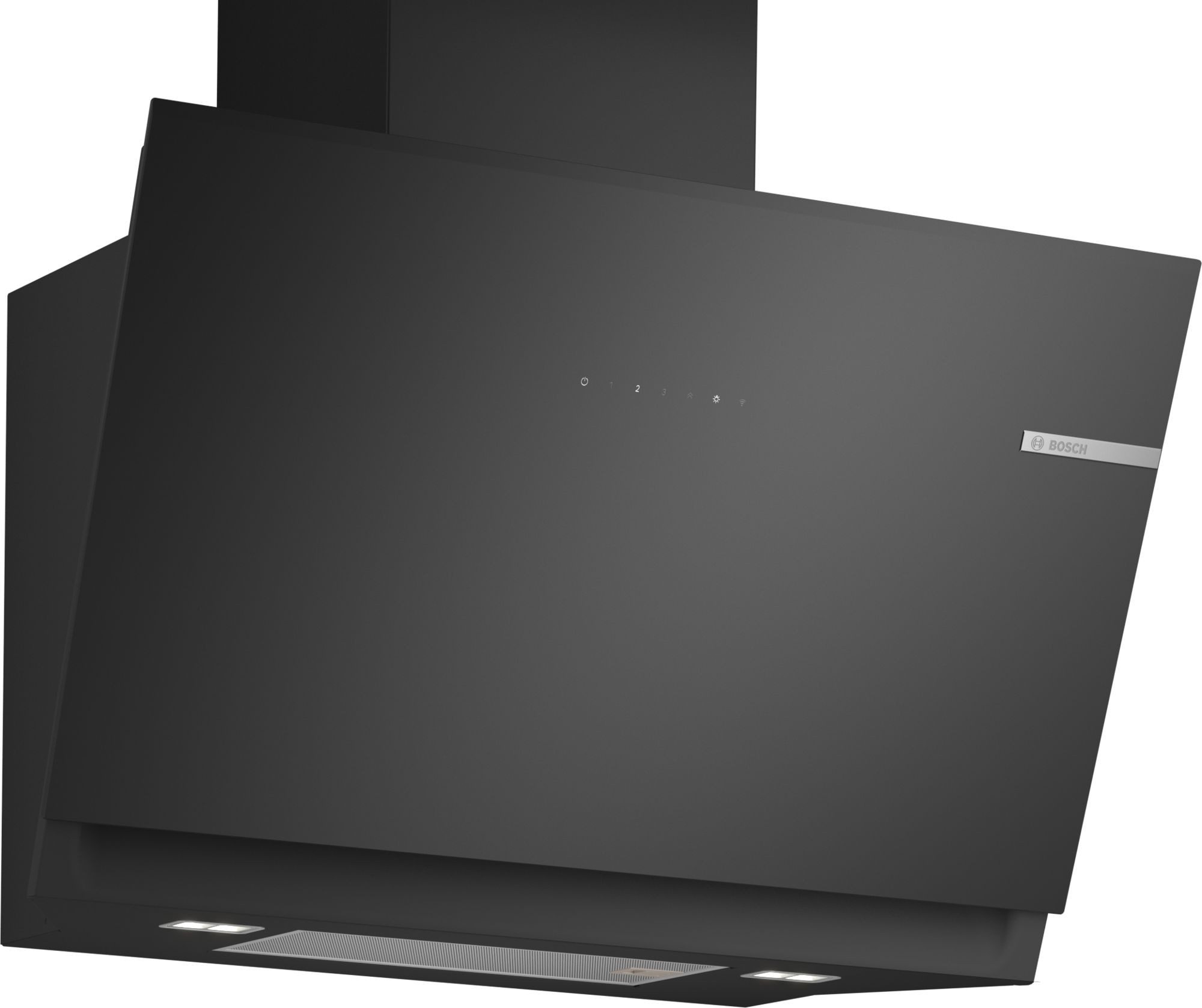 BOSCH Kopffreihaube DWK81AN60, Serie 6 Wandesse, 80 cm, Klarglas schwarz bedruckt EEK: A+ Serie Serie 6