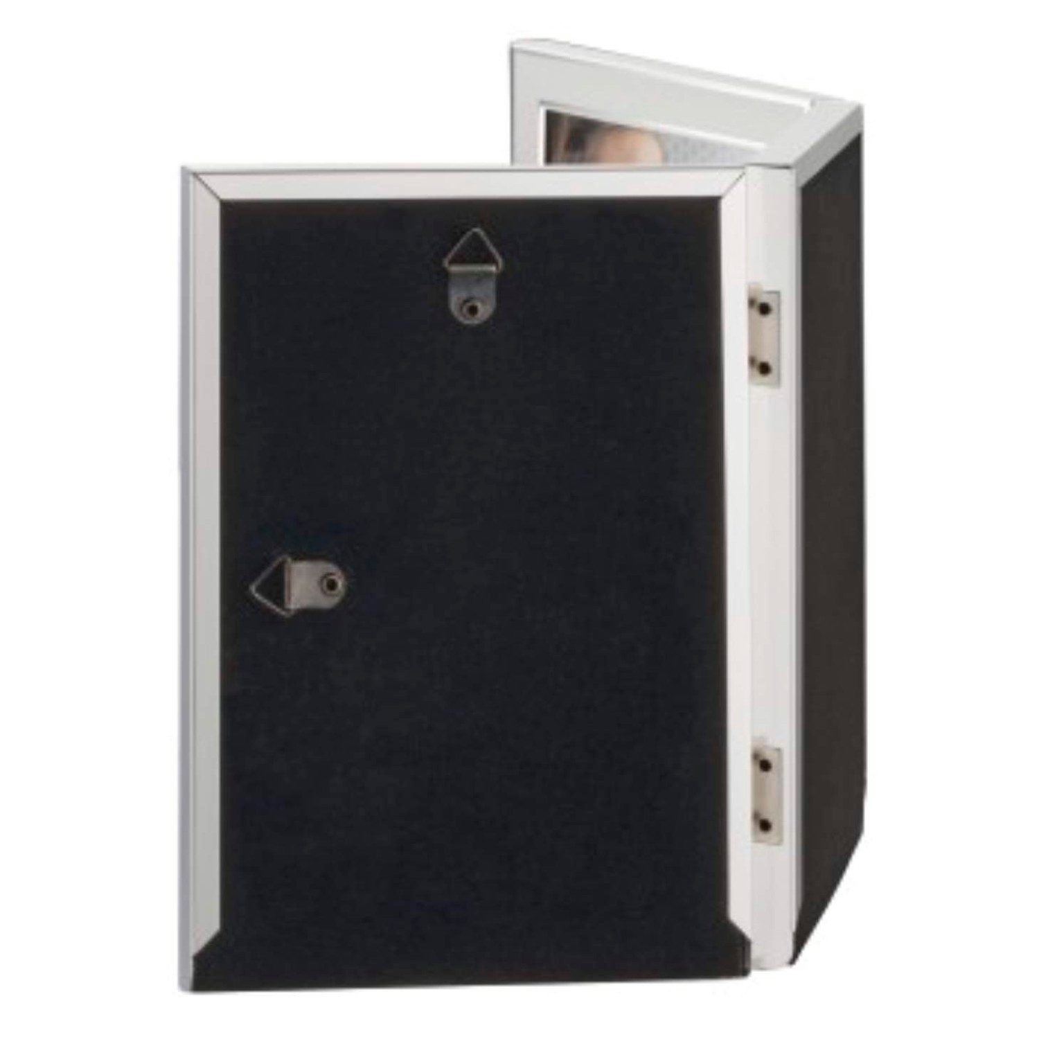 Hama Bilderrahmen Collage Portrait-Rahmen Alu Silber 3x 13x18 Bilder-Galerie, für 3 Bilder, Foto-Rahmen Bilder-Rahmen Collage 3 Fotos Aluminium Hängen + Stellen