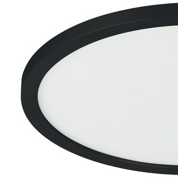 EGLO LED Deckenleuchte Campaspero, Leuchtmittel inklusive, dimmbare Deckenlampe mit Fernbedienung, LED Panel, Lampe, Ø 30 cm