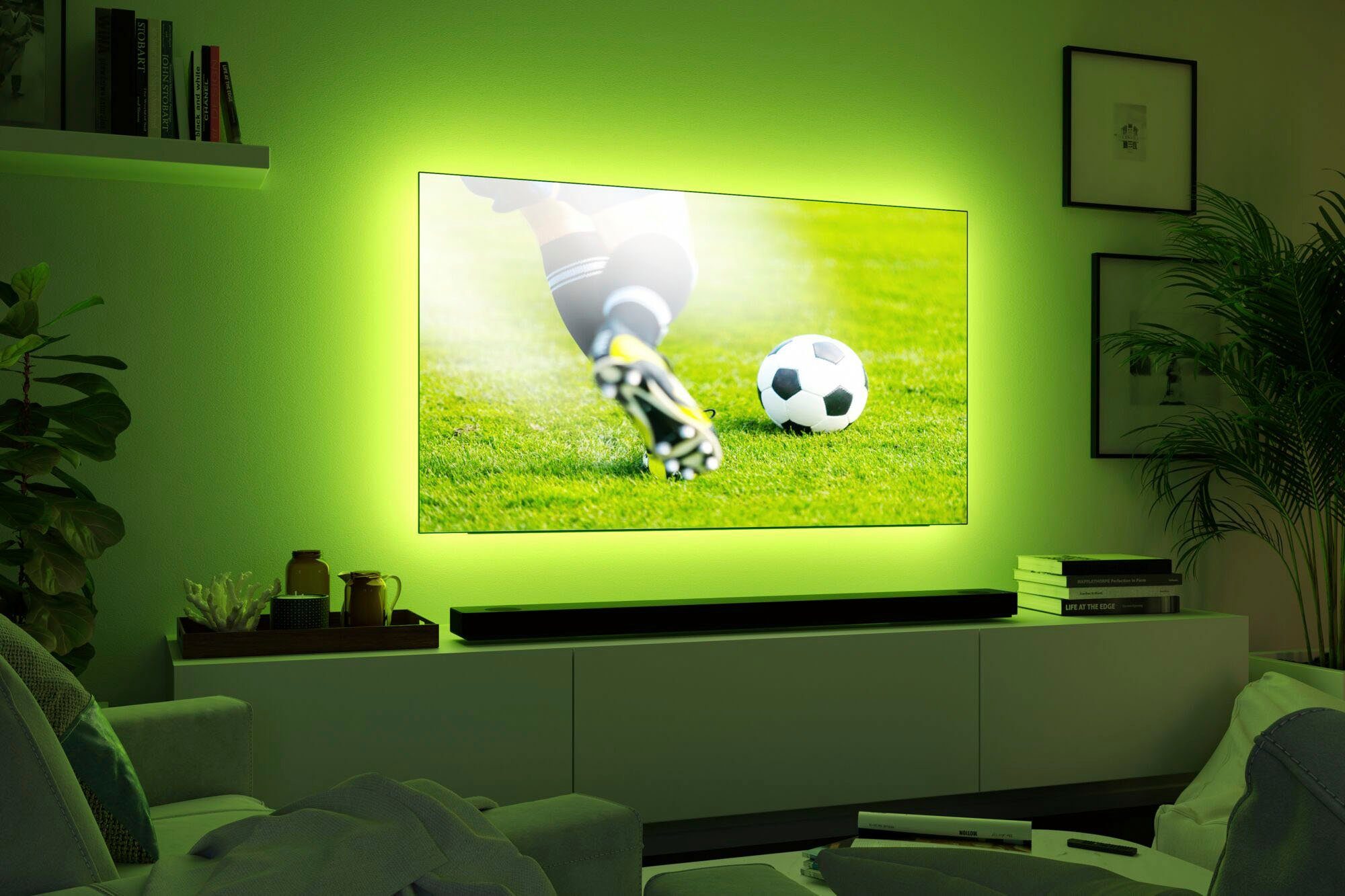 Dynamic 25,5W 230lm/m 1-flammig, Paulmann Zoll 230lm/m, 75 Basisset 250 LED-Streifen Comfort 5,1m TV Basisset, RGB MaxLED 25,5W