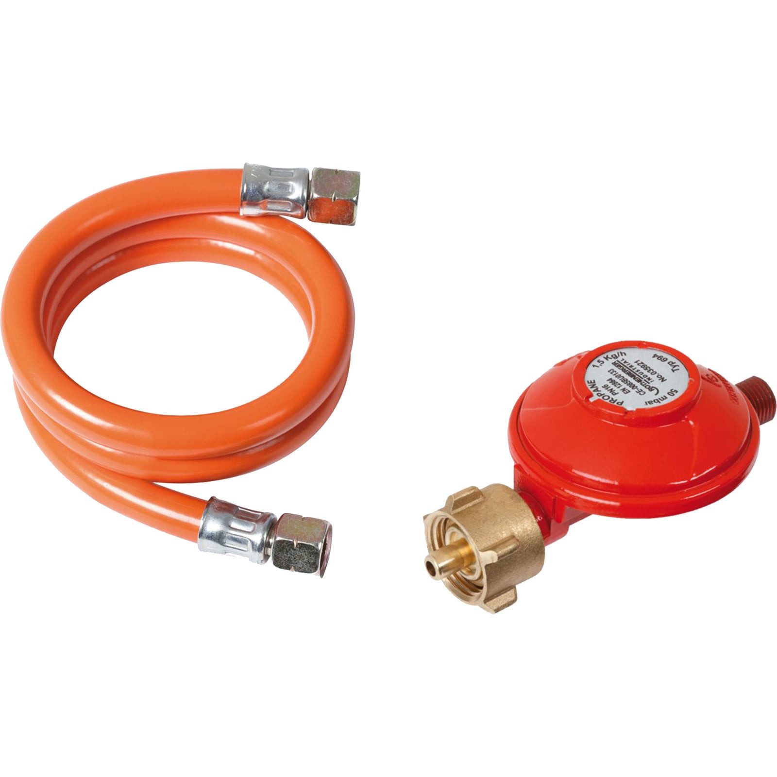 Rothenberger Industrial Gasdruckregler ROTHENBERGER Industrial Set 80 cm Gasschlauch & Druckregler Propan 50
