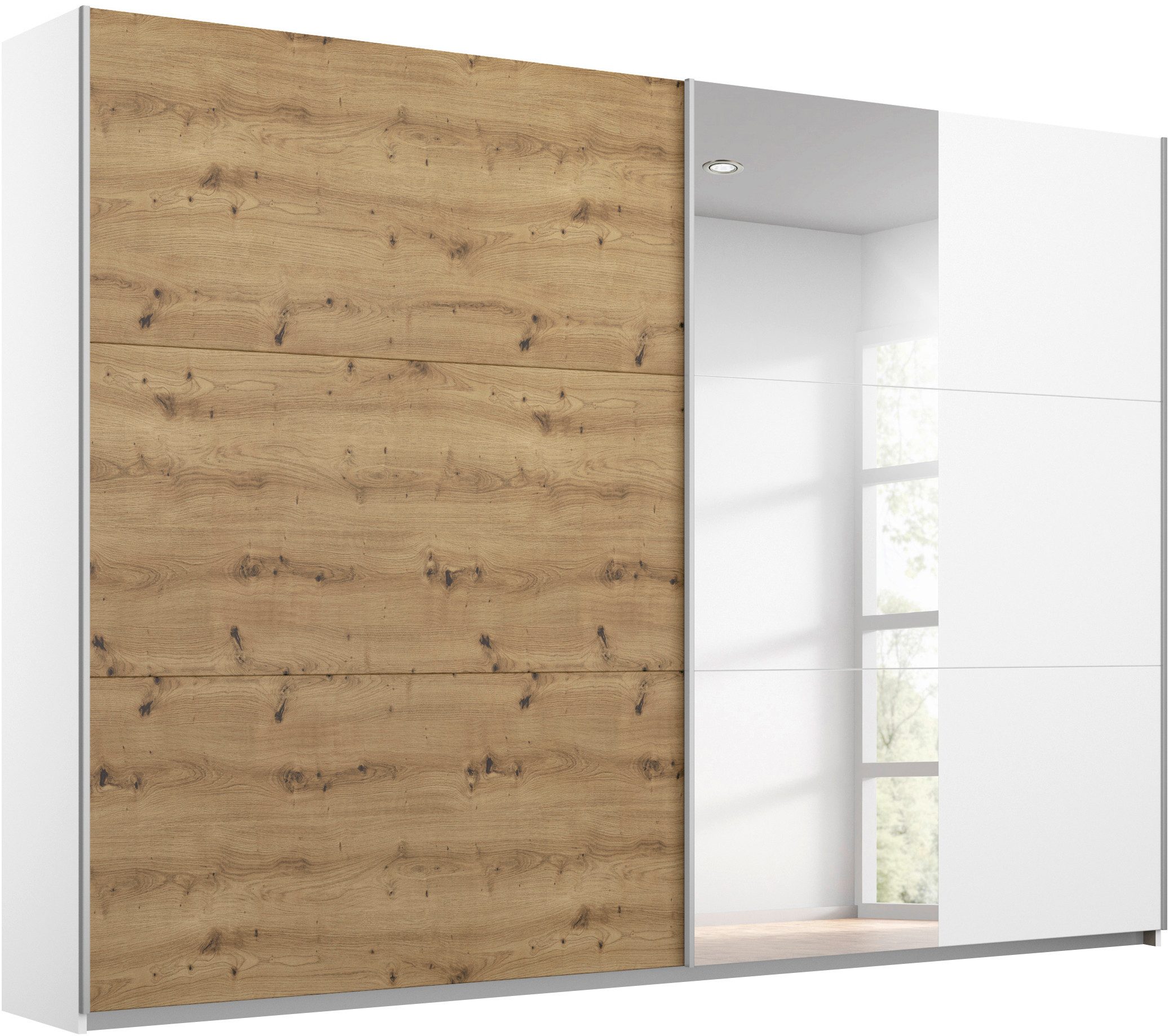 rauch Schwebetürenschrank Kleiderschrank Schrank Garderobe AURELIO (3 Ausstattungen BASIC/CLASSIC/PREMIUM (inkl. SOFT-CLOSE-FUNKTION) zeitloses Design, viele Farben, Breiten 175/218/261 cm MADE IN GERMANY