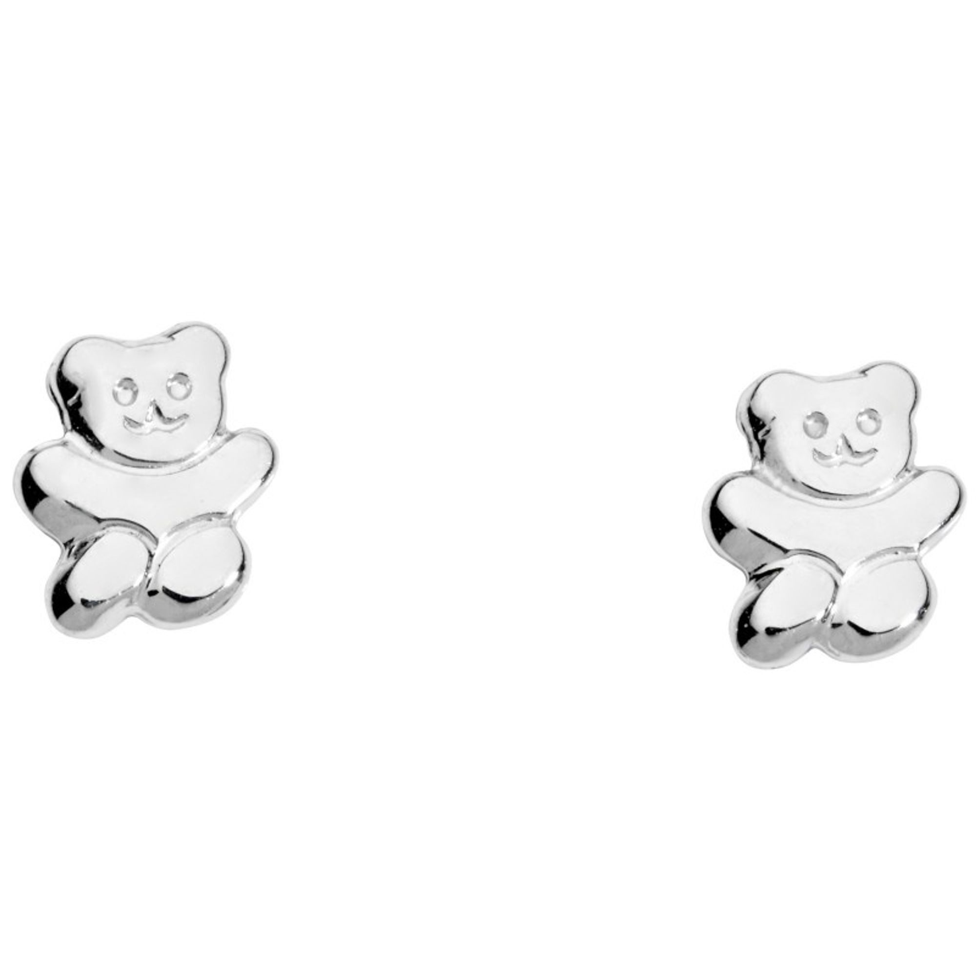 Miamar Paar Ohrstecker SK41, Miamar SK41 Kinder Ohrschmuck Bär Silber Kinderschmuck