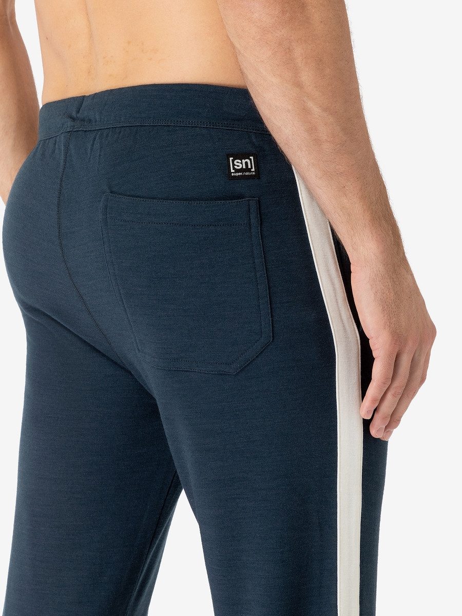 SUPER.NATURAL Jogginghose für Herren, Merino COLORADO PANTS casual Design, mit Streifen