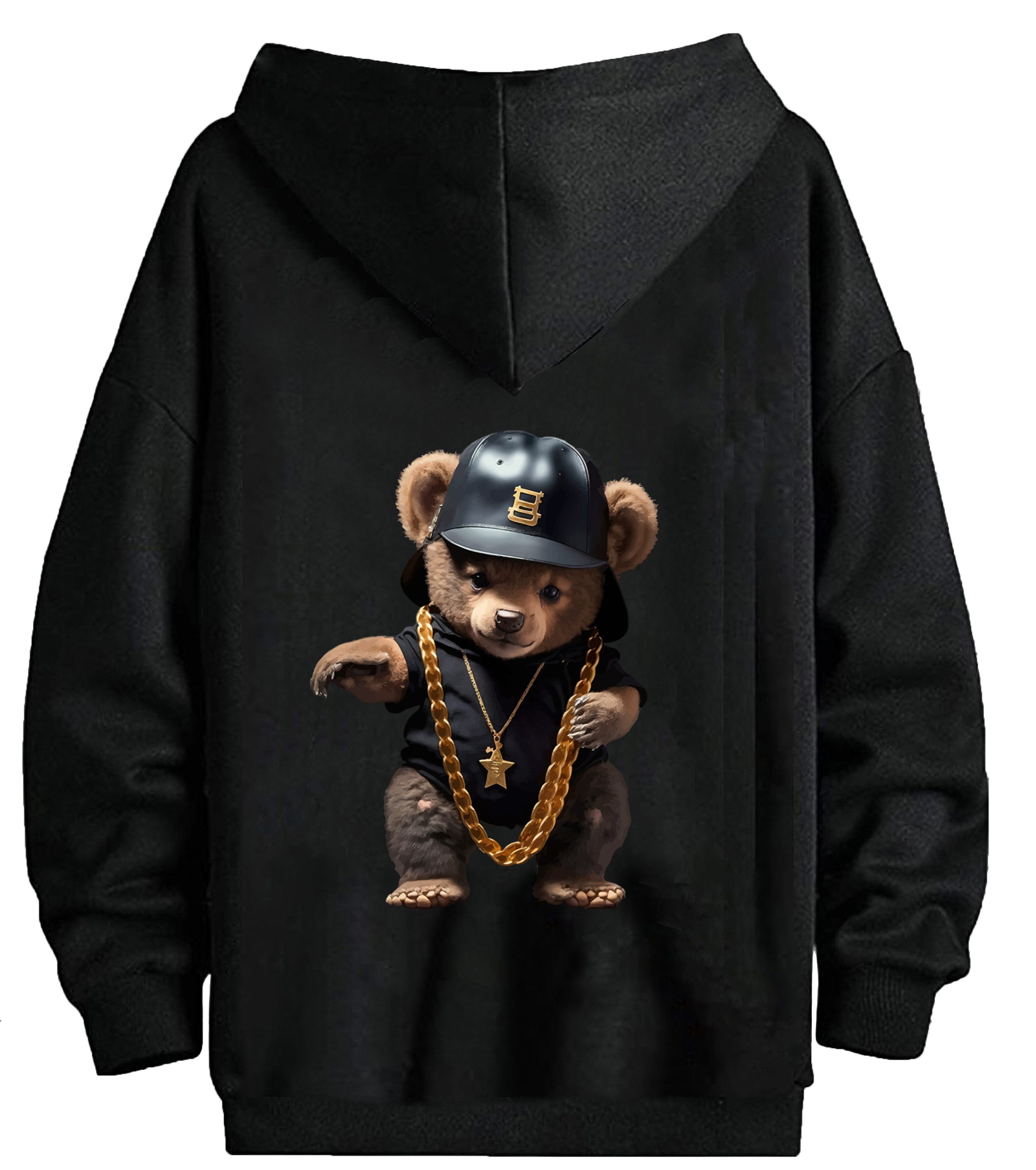 RMK Hoodie Herren Pullover Pulli Kapuzenpullover Sweatshirt Gangster Teddy günstig online kaufen