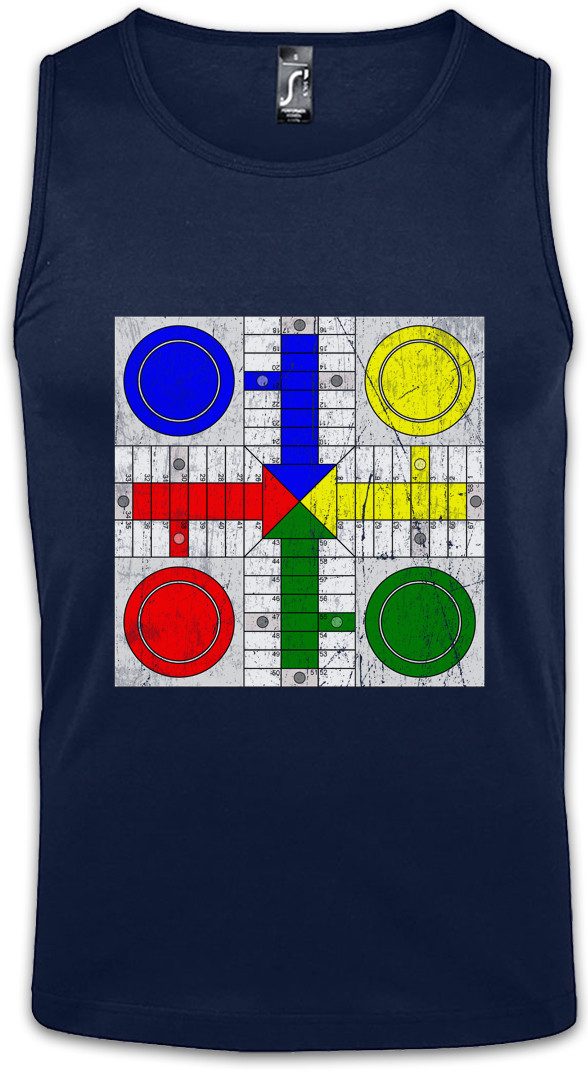 Urban Backwoods Tanktop Parcheesi Board Ärmelloses T-Shirt Chessindia Pachisi Spielbrett Brettspiel Board Game Gamer