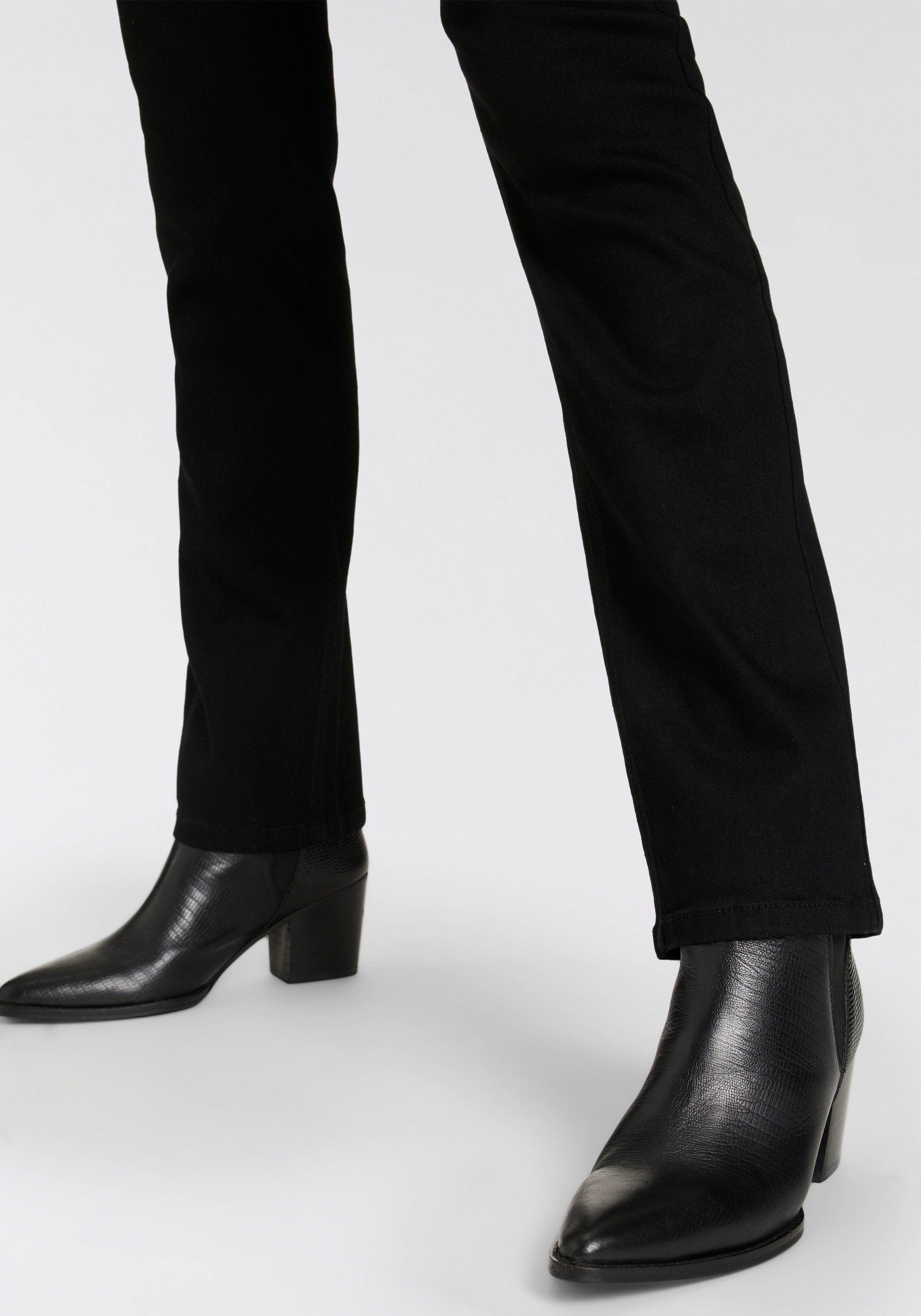 Arizona Gerade Jeans Ultra-Stretch Used-Look-Waschung