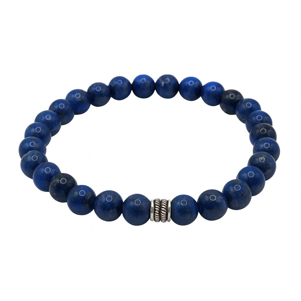 M-Punkt24 Armband Armbänder (Lapislazuli Lapis, 6mm Perlen, 50cm Durchmesse günstig online kaufen