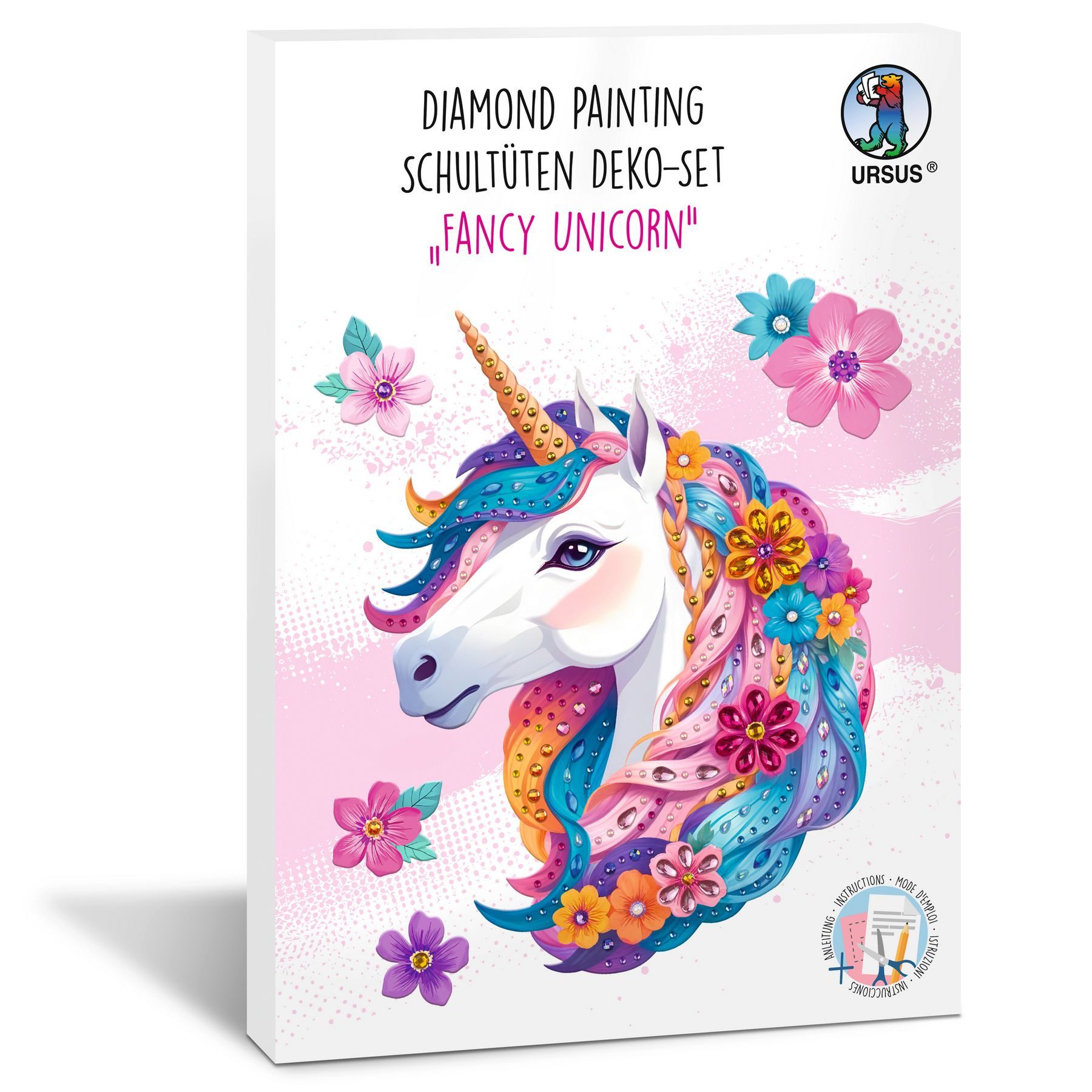 Ursus - Ludwig Bähr Schultüte URSUS Diamond Painting Schultüten Deko Set Fancy Unicorn EINHORN