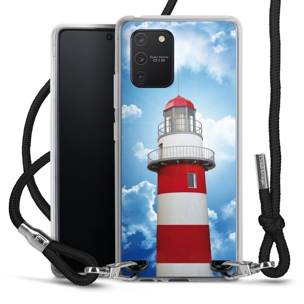 DeinDesign Handyhülle Leuchtturm Wolke Himmel Leuchtturm, Samsung Galaxy S10 Lite Handykette Hülle mit Band Case zum Umhängen