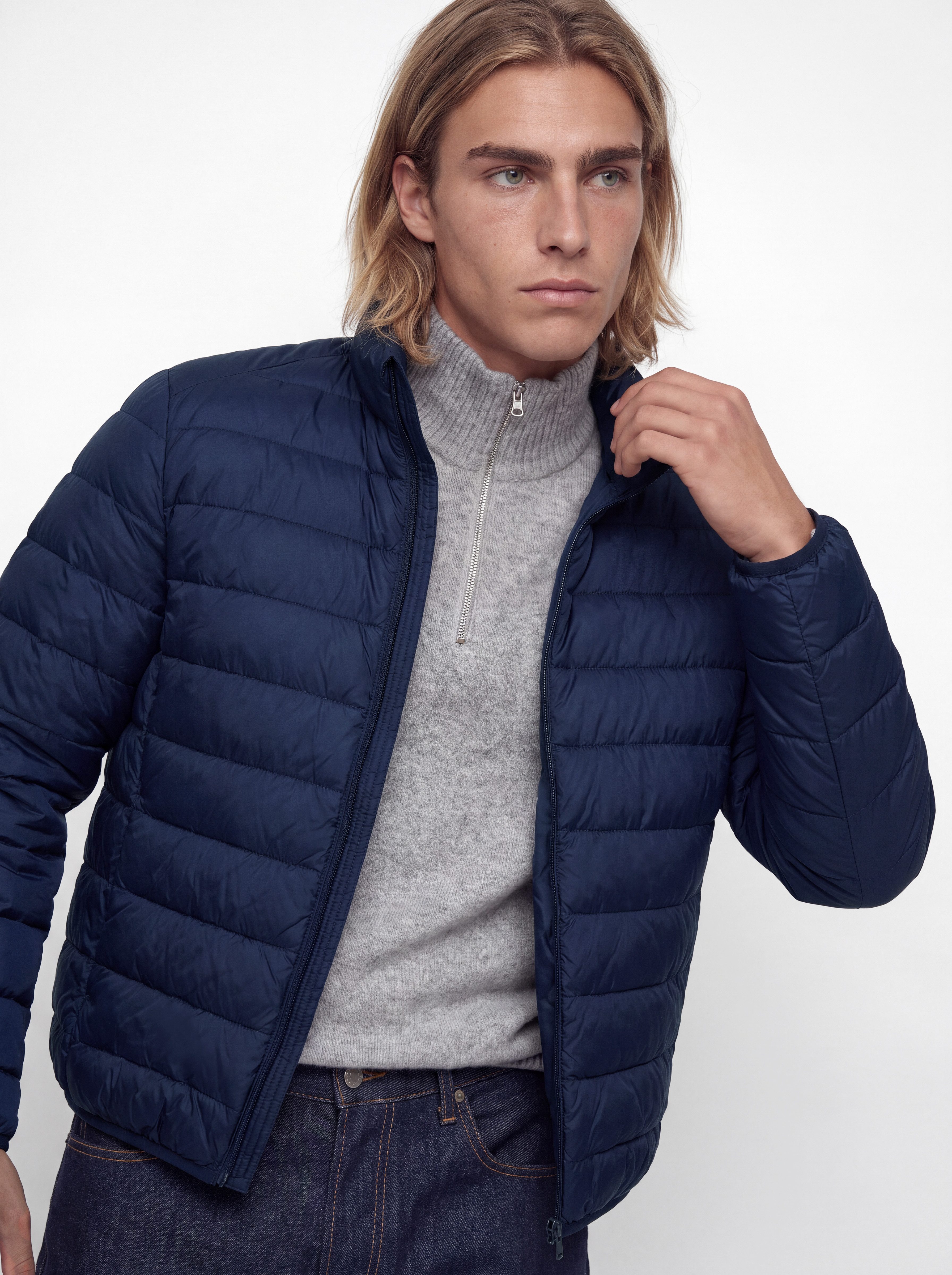 Jack & Jones Steppjacke JJEBERG LIGHT DOWN COLLAR PUFFER NOOS Kunstfaser, regular fit