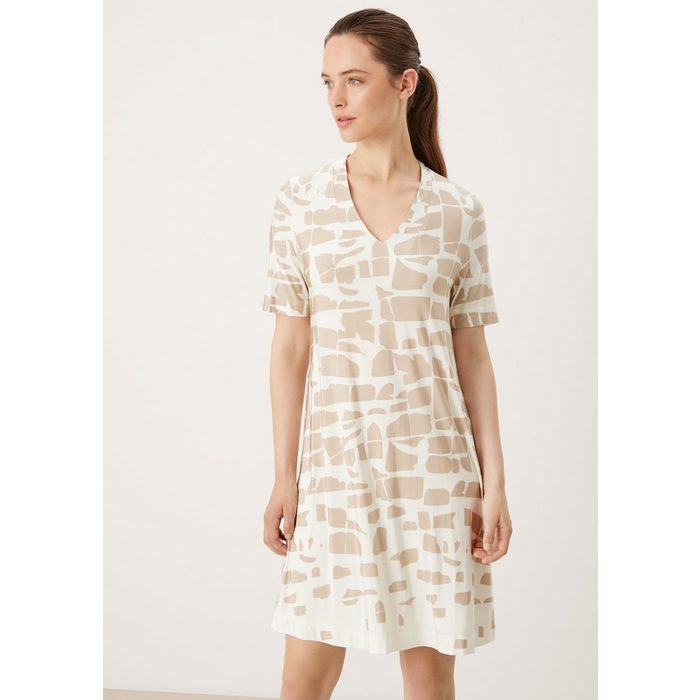 s.Oliver BLACK LABEL Minikleid Kleid mit Allover-Print