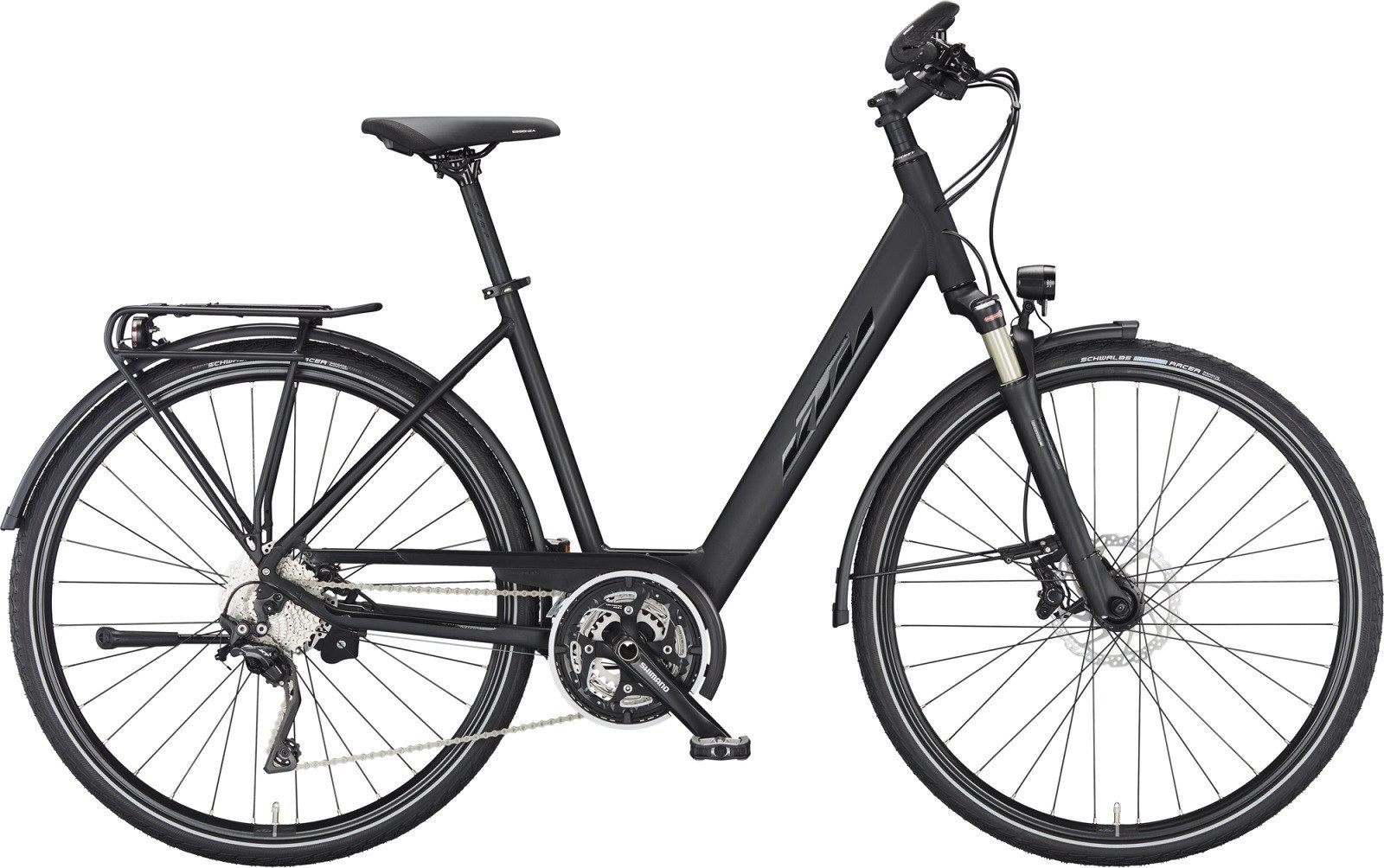 KTM Cityrad KTM Maranello Light Disc Damen schwarz 2024, 30 Gang Shimano Deore XT T8000-10 SGS shadow, Kettenschaltung