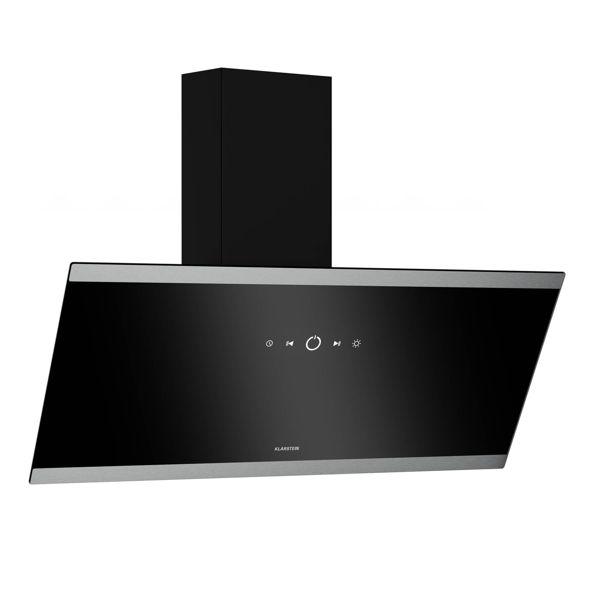 Klarstein Deckenhaube FlashLine FlashLine, Dunstabzugshaube Küche Abzughaube Abluft Umluft Edelstahl LED