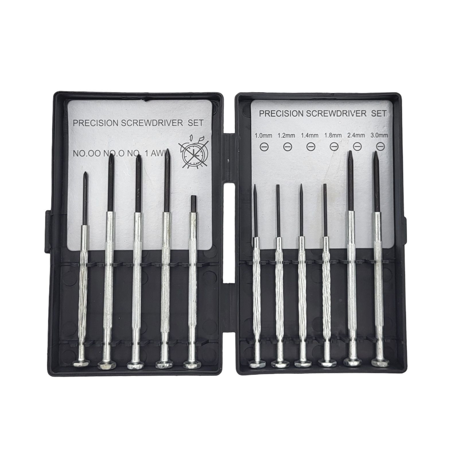 BURI Schraubendreher Feinmechaniker Schraubendreher-Set Präzisions 11tlg Uhr DIY Werkzeug