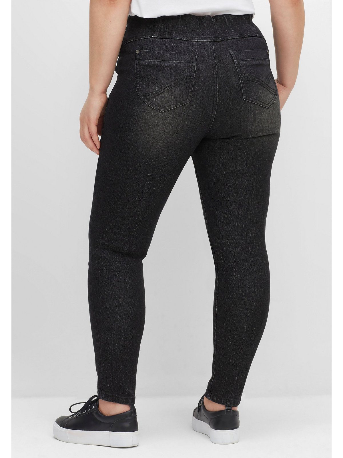 Sheego Schlupfjeans Große Größen mit breitem Gummibund
