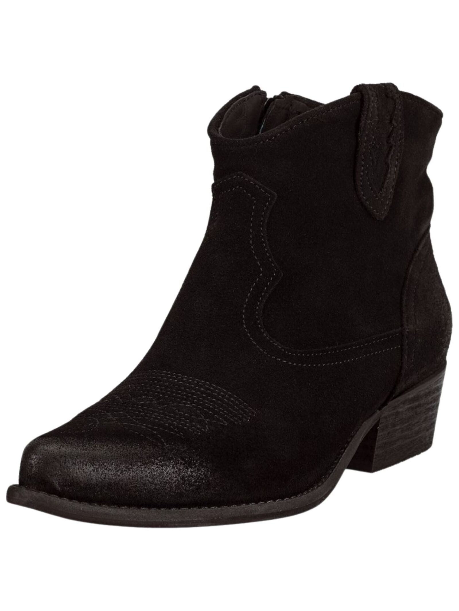 Felmini Wide Fit Stiefelette Veloursleder . Cowboy Stiefelette günstig online kaufen
