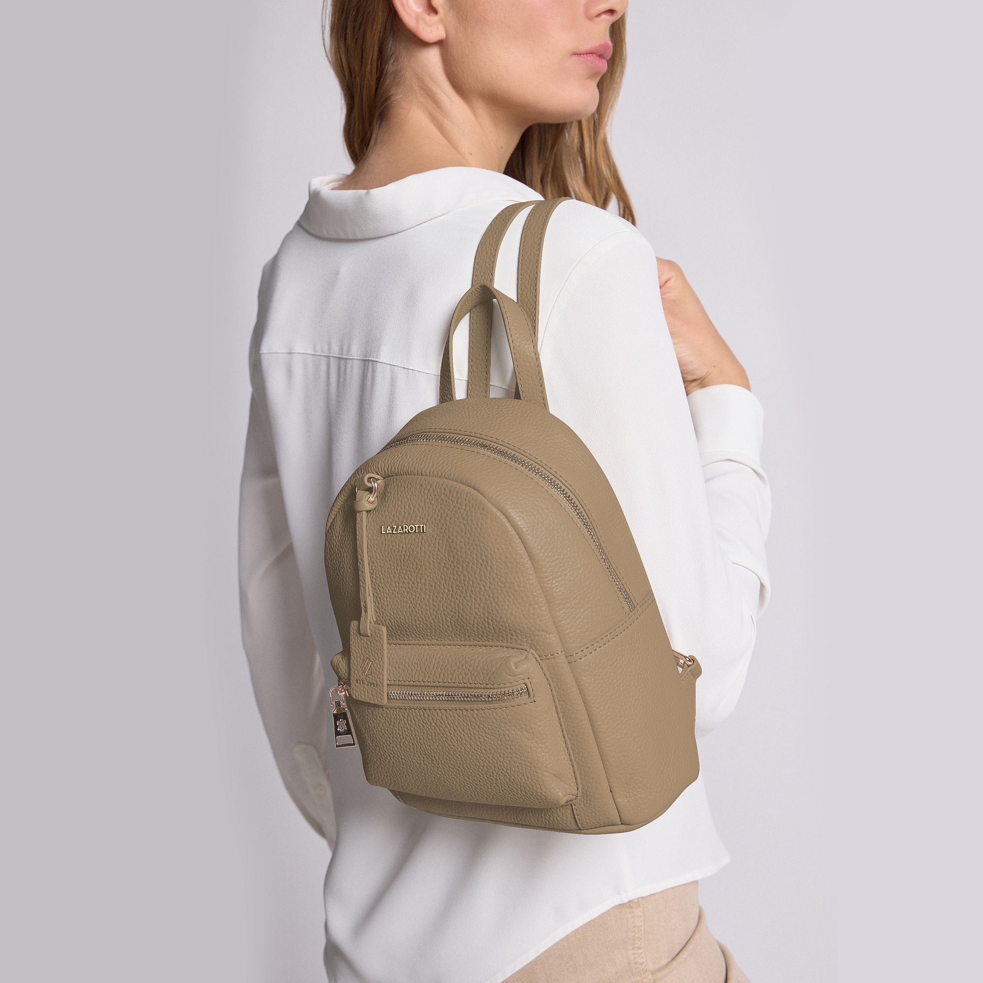 Lazarotti Cityrucksack Bologna Leather1, Leder