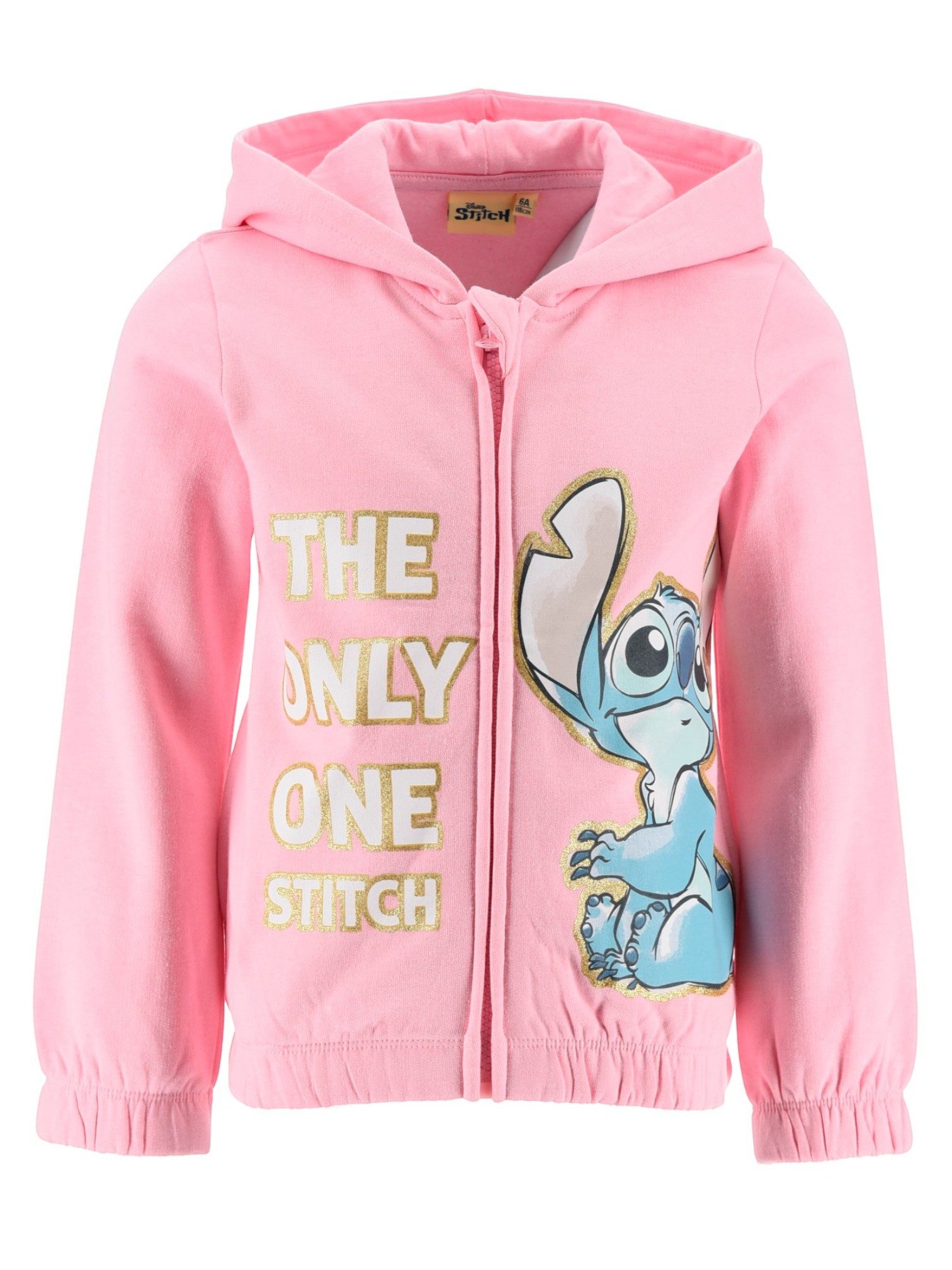 Lilo & Stitch Sweatjacke The Only One Stitch Mädchen Kapuzenhoodie Gr. 98-128 cm