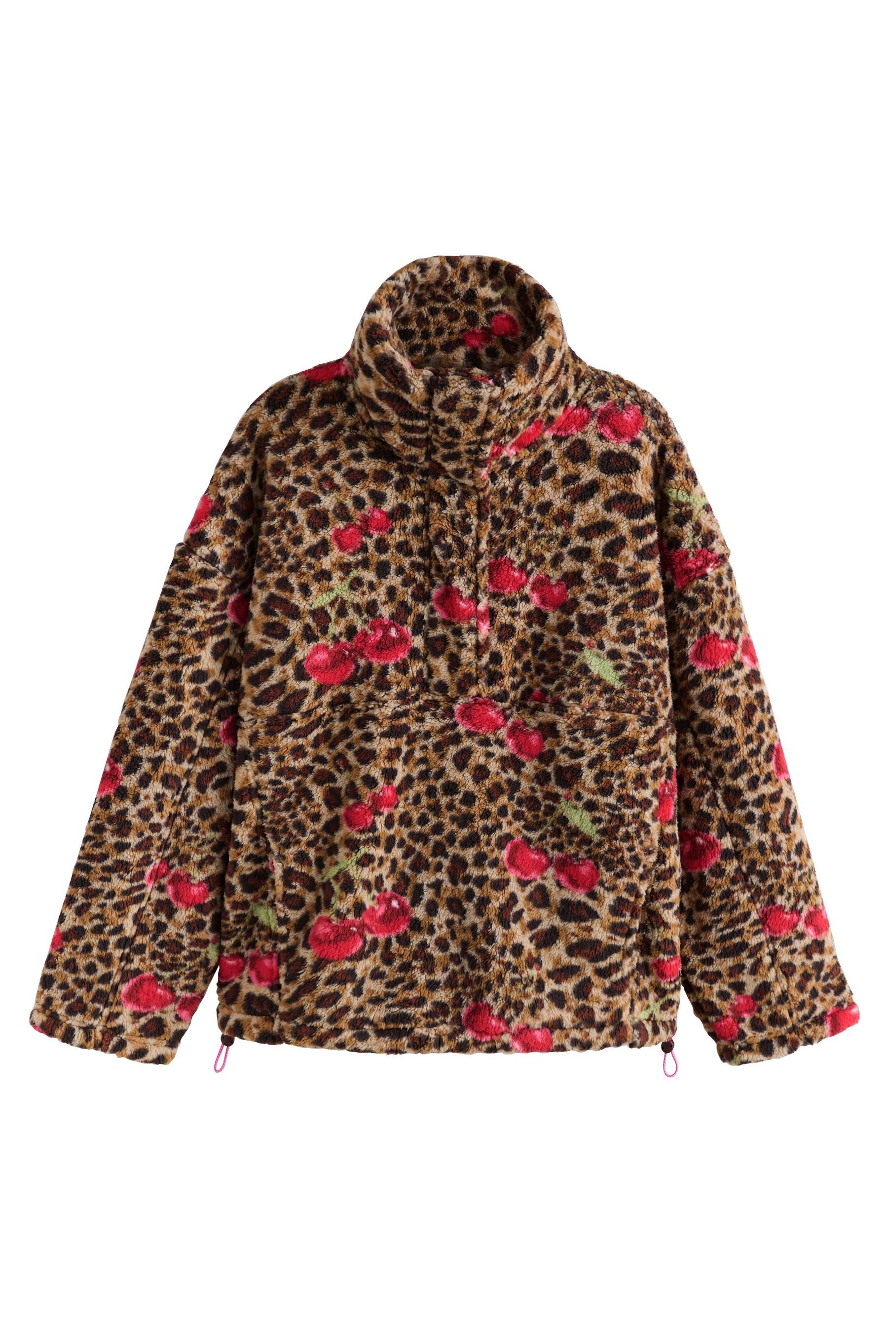 Next Fleecejacke Borg-Fleece mit halben Reißverschluss günstig online kaufen