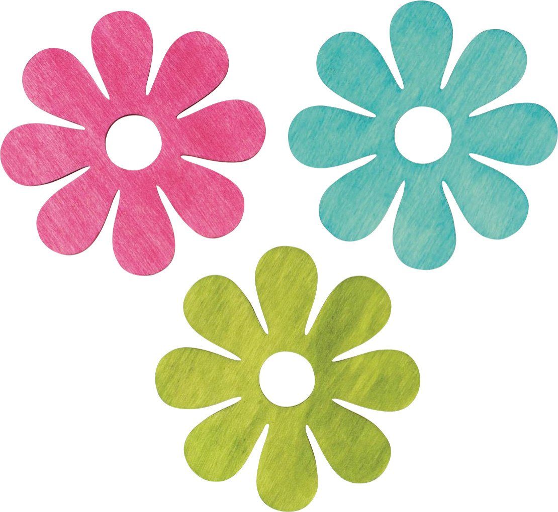Glorex Dekofigur Glorex Blumen Holz bunt günstig online kaufen