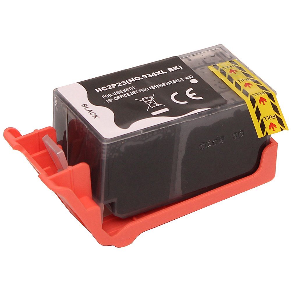 ABC Tintenpatrone (Kompatible Druckerpatrone für HP 934XL Schwarz Officejet 6800, ABC)