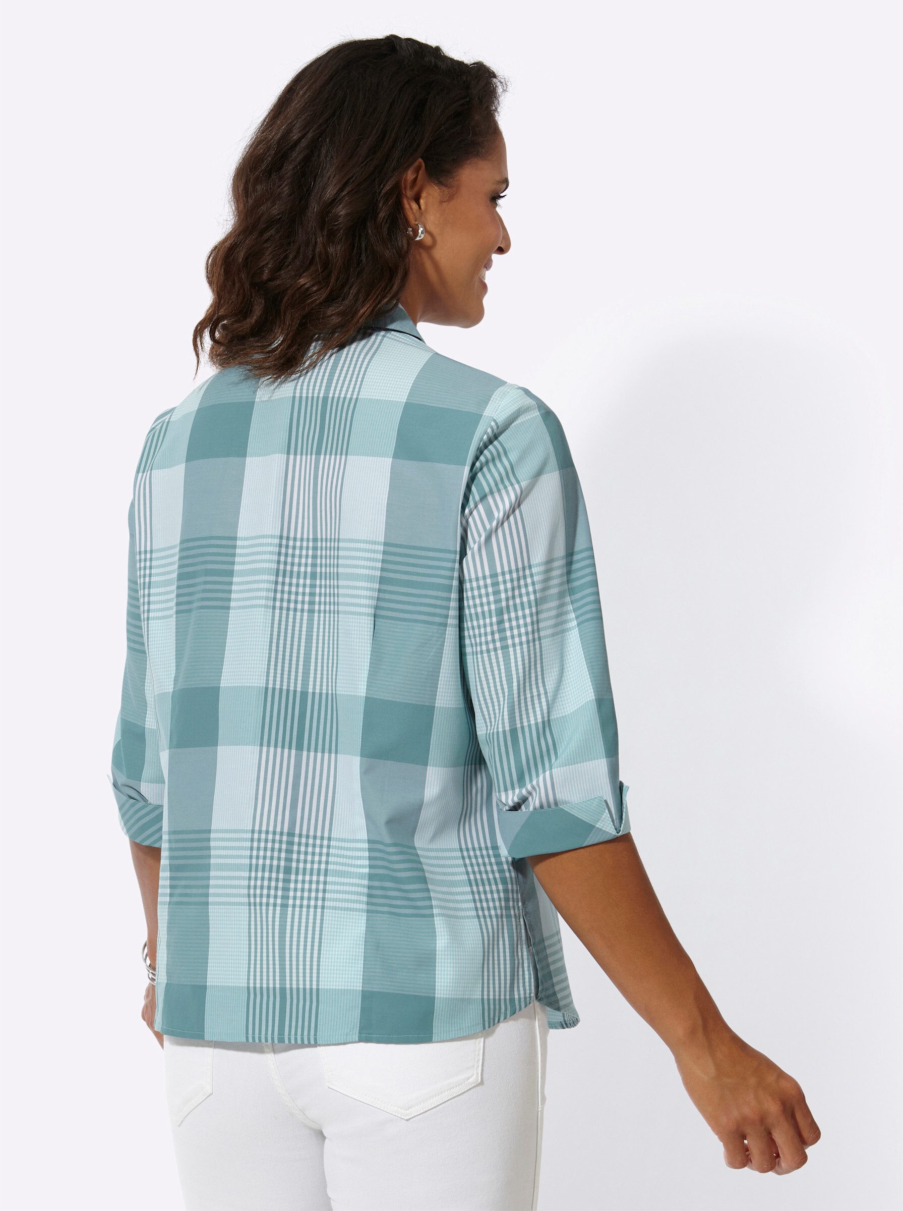 Witt Klassische Bluse Karo-Bluse 3/4-Arm günstig online kaufen