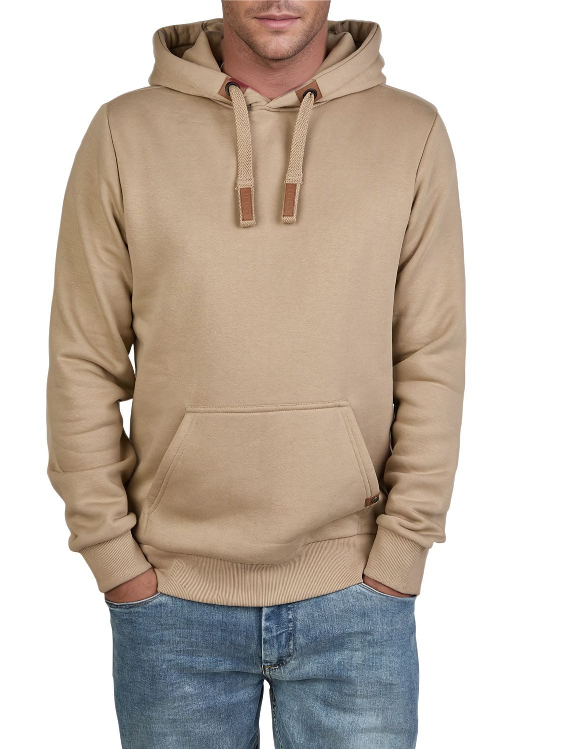 DENIMFY Kapuzenpullover Herren Hoodie DFIvo Regular Fit Longsleeve Sweatshirt mit Kängurutasche