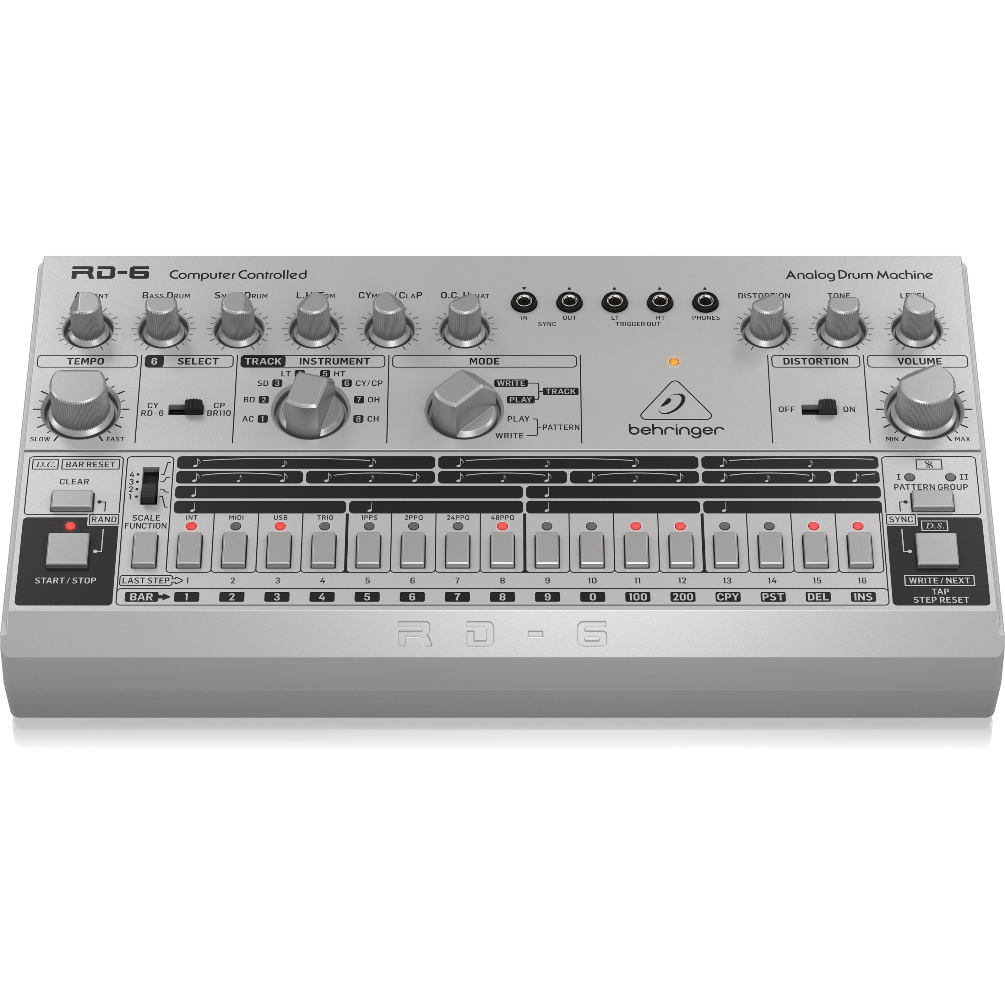 Behringer Synthesizer (Groove-Tools, Drumcomputer), RD-6 SR Rhythm Designer - Drum Machine