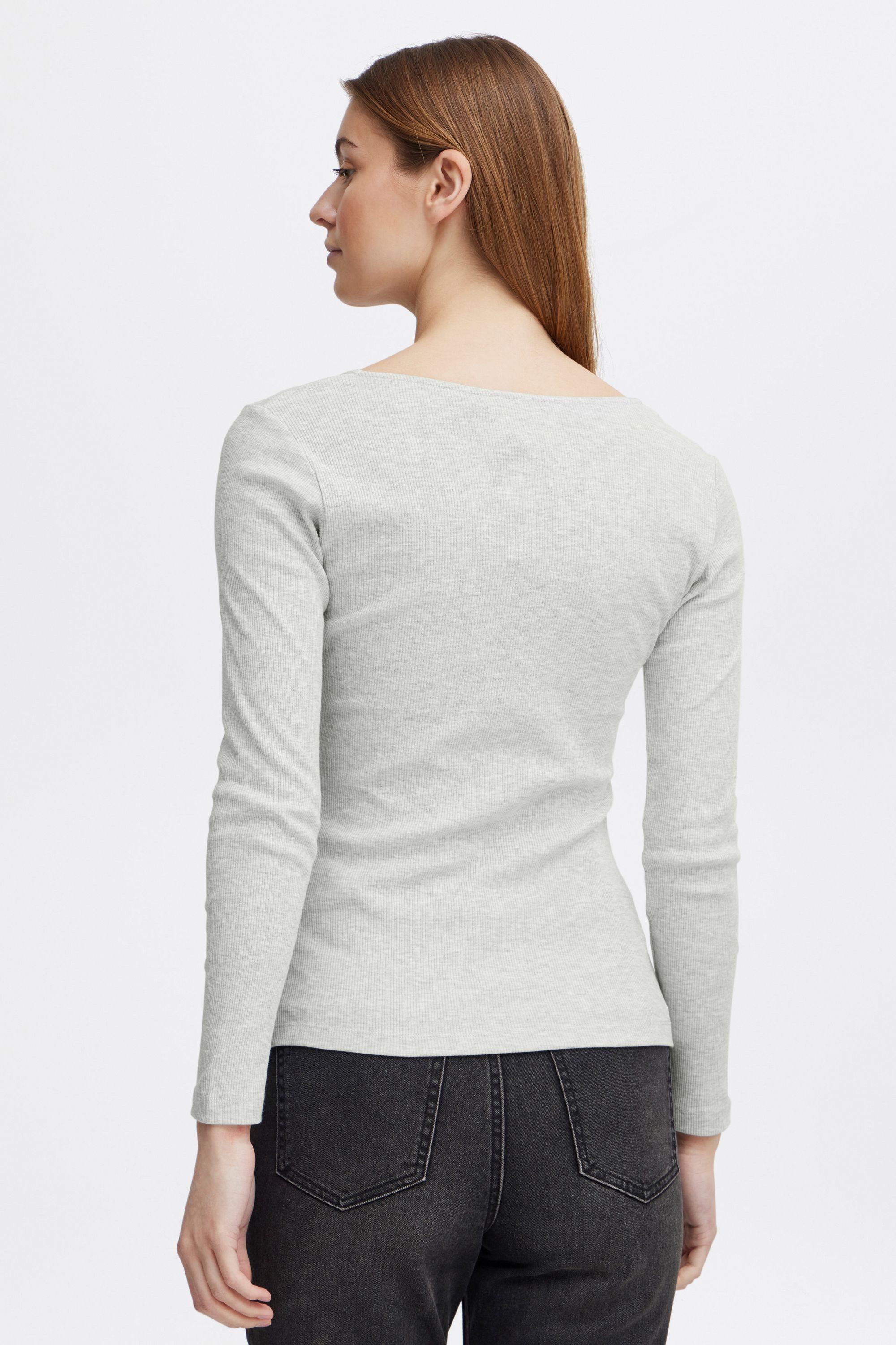 OXMO Longsleeve OXIskat Basic Longsleeve aus Rippe